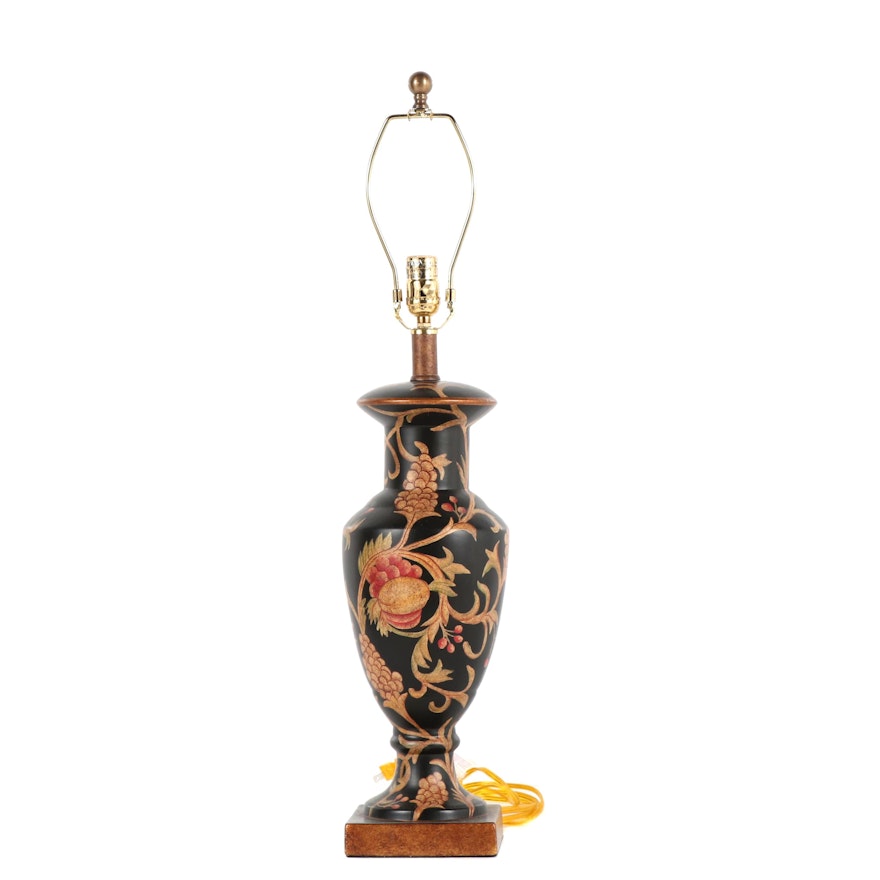 Metal Jacobean Style Urn Table Lamp
