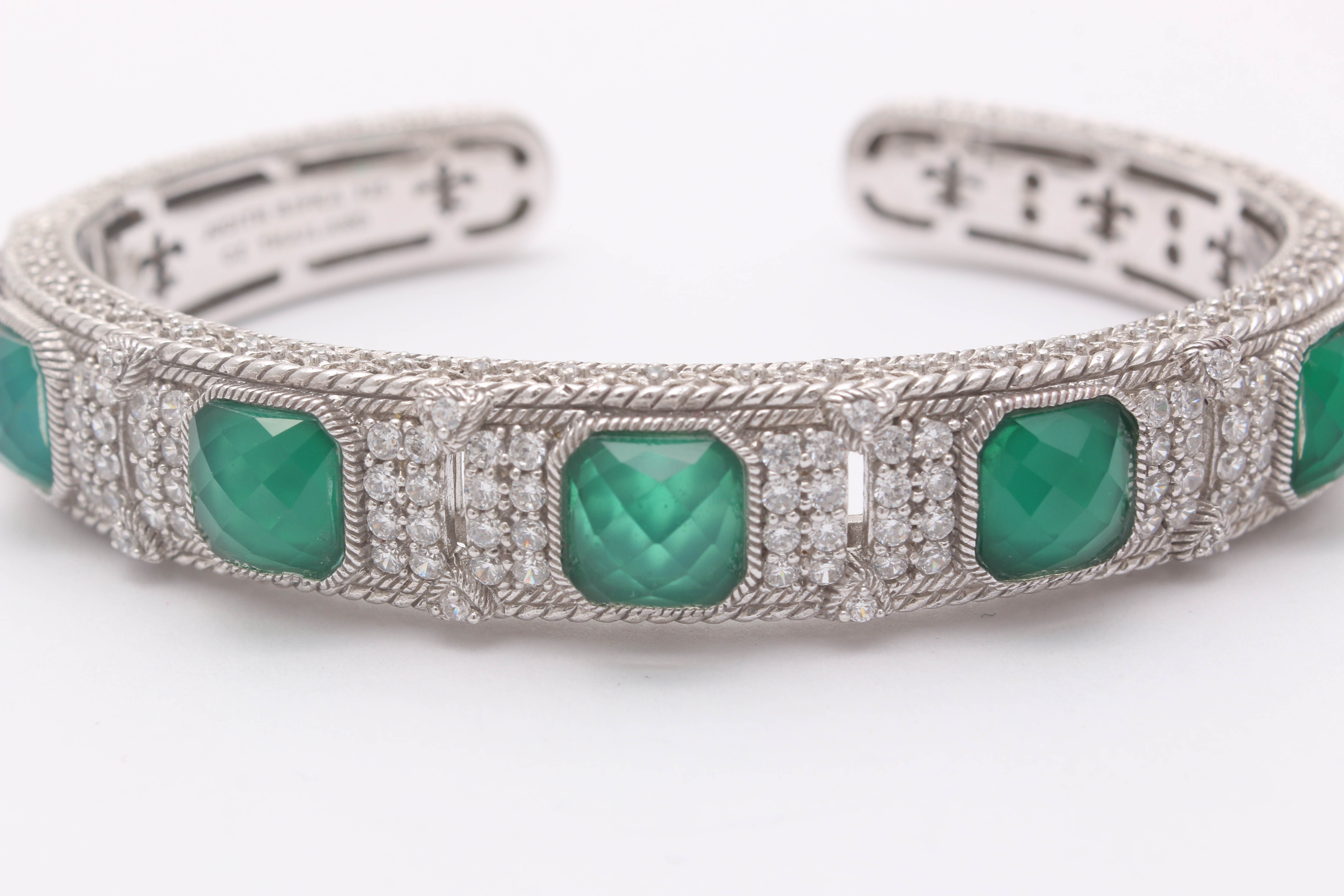 Judith Ripka Sterling Silver Cubic Zirconia Bracelet