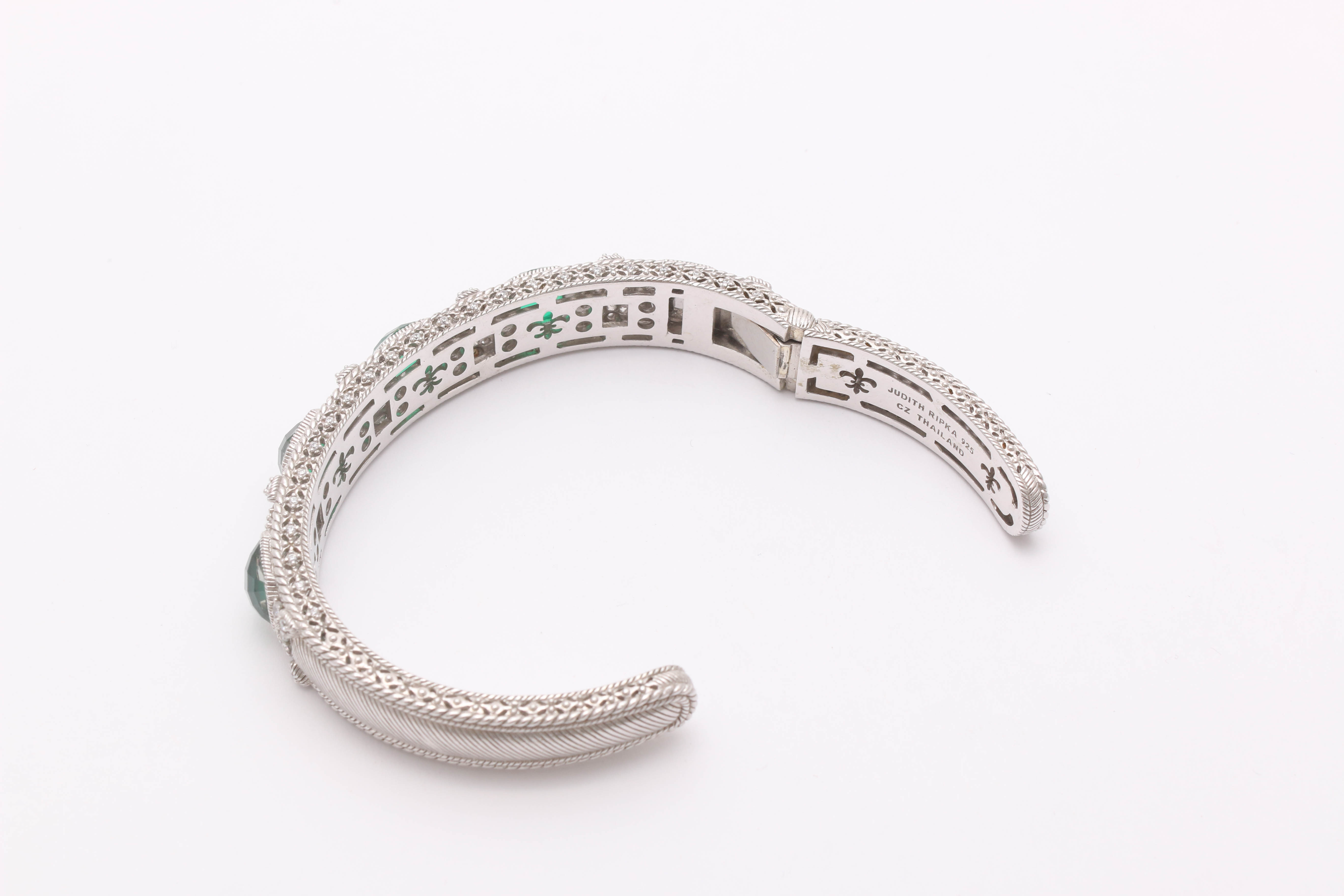 Judith Ripka Sterling Silver Cubic Zirconia Bracelet