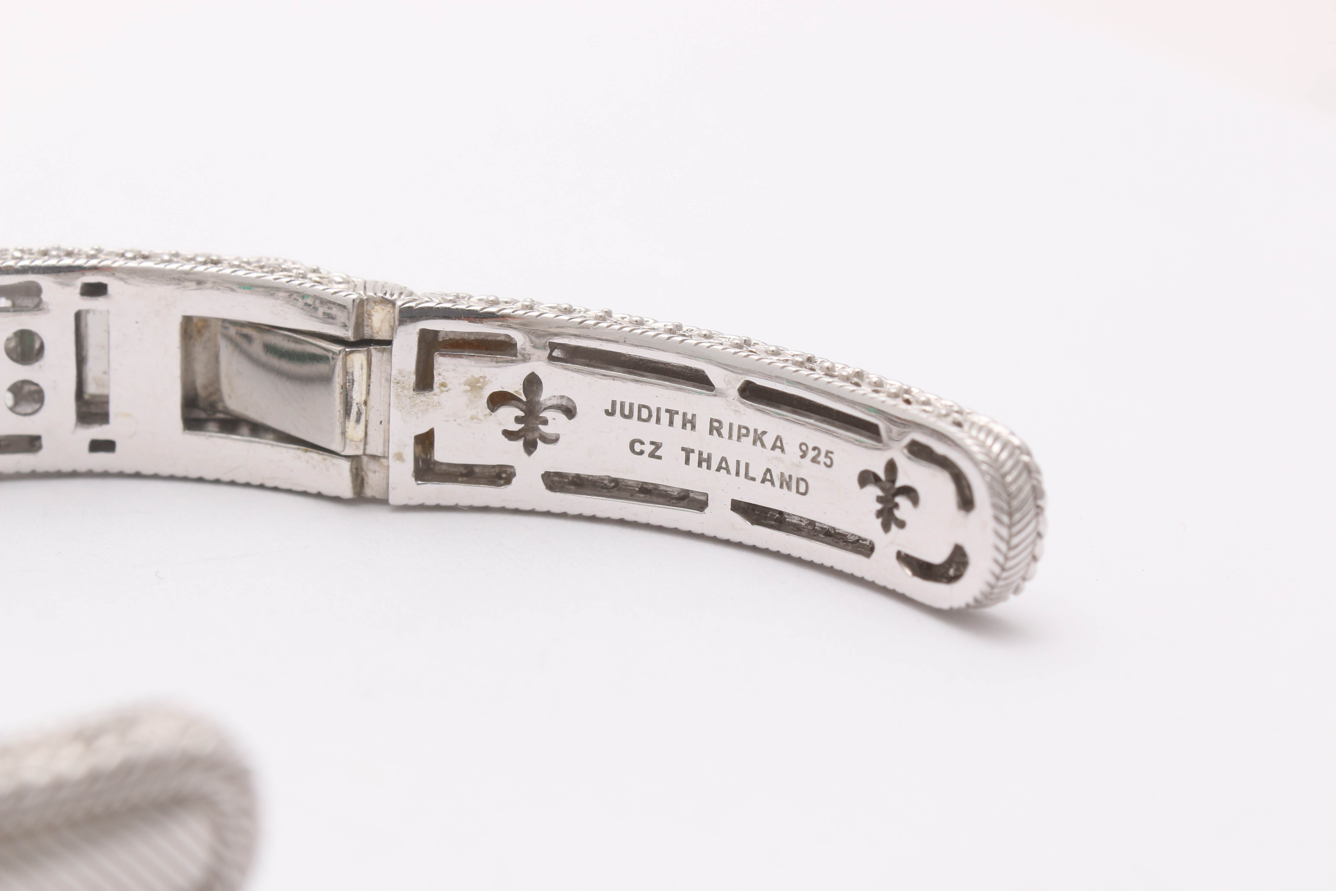 Judith Ripka Sterling Silver Cubic Zirconia Bracelet