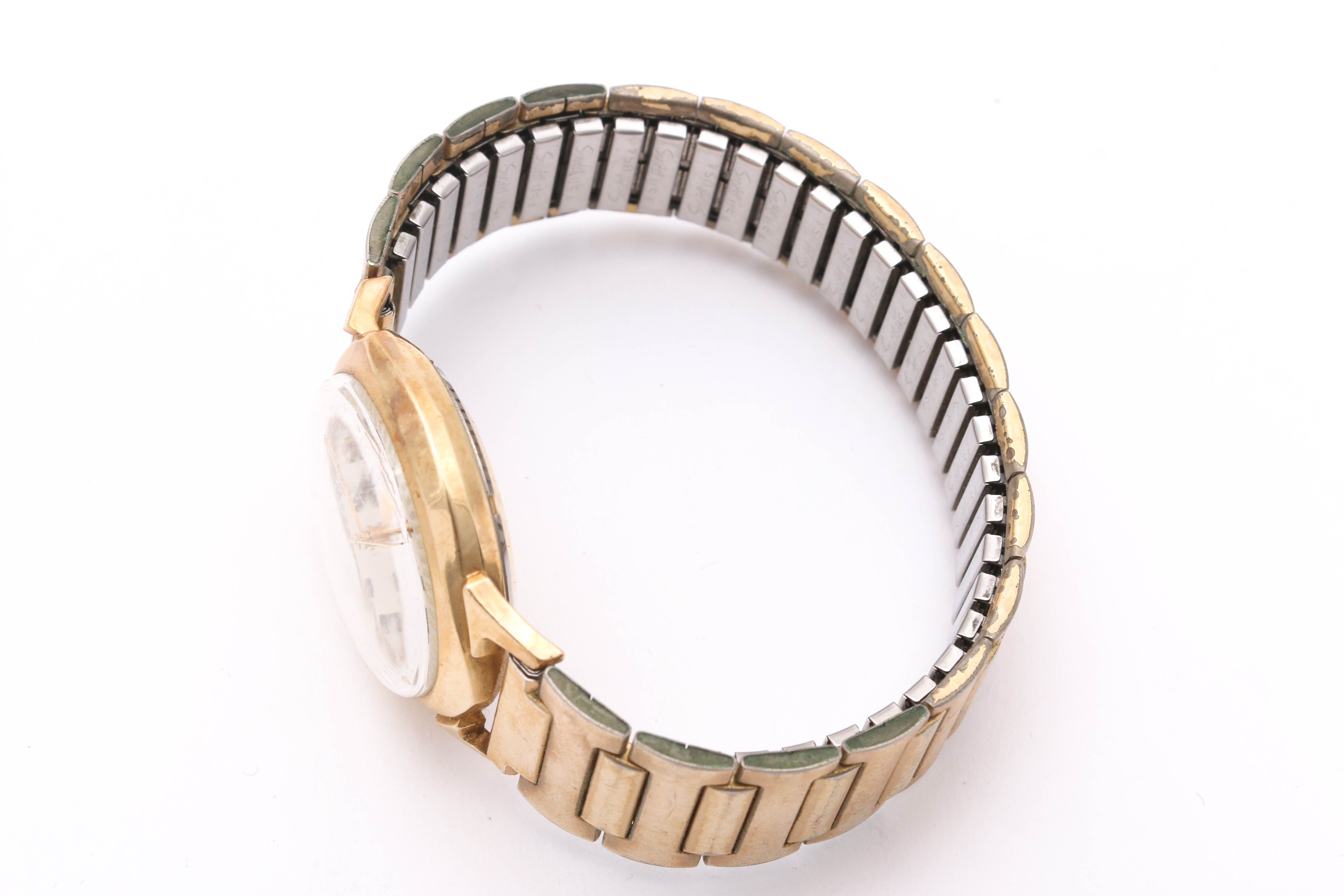 Bulova Accutron 14K Gold Watch with Speidel Gold Tone Band, Vintage