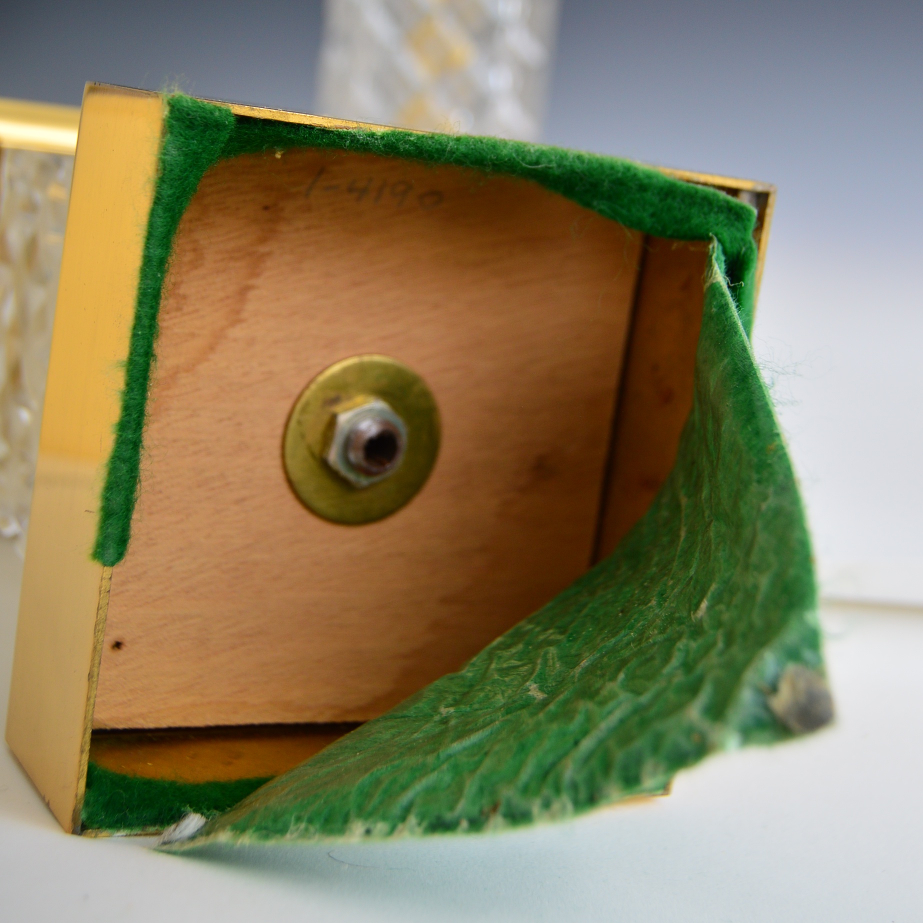 Pair of Cut Crystal Obelisks