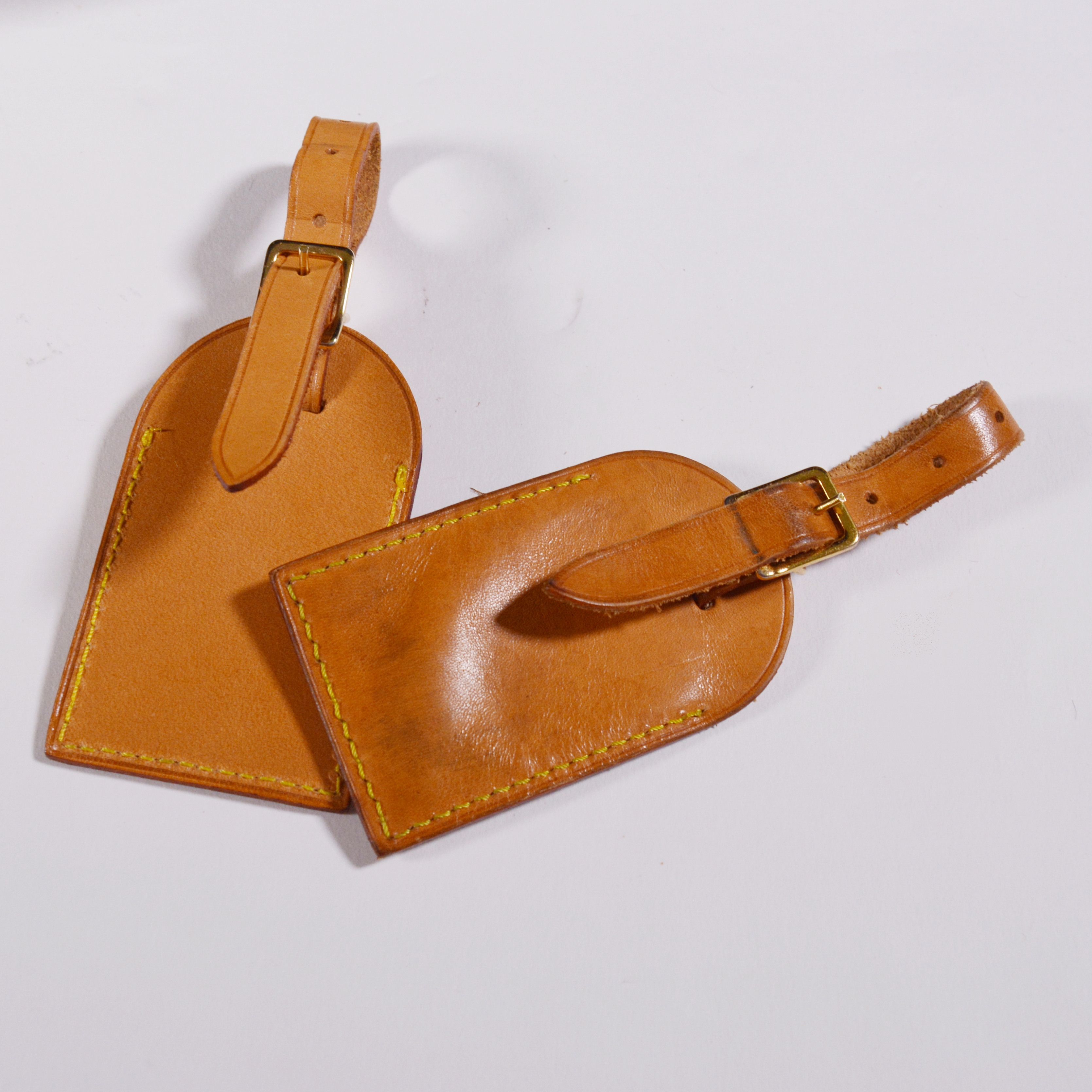 Louis Vuitton Paris Vachetta Leather Luggage Tags