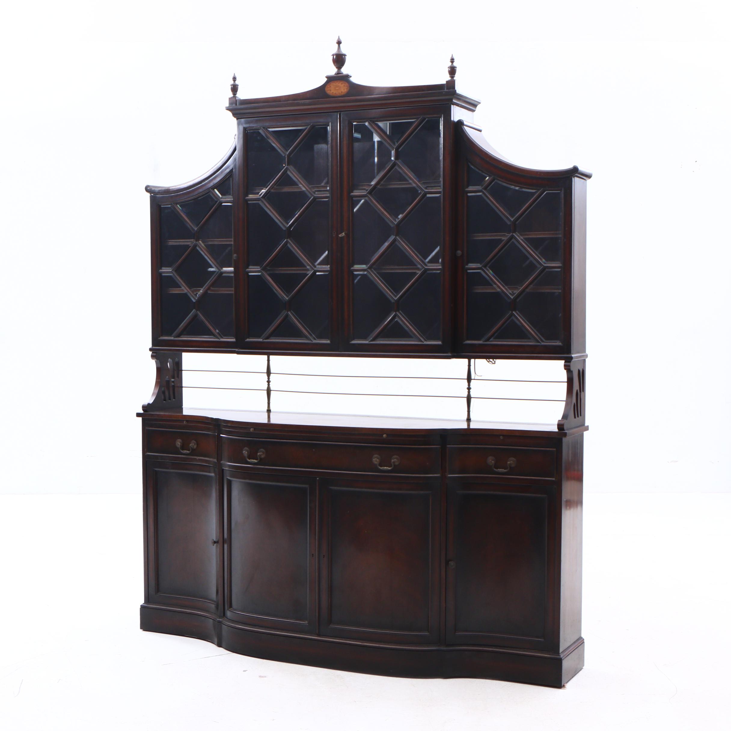 Maslow Freen Chinese Chippendale China Cabinet, 1940's