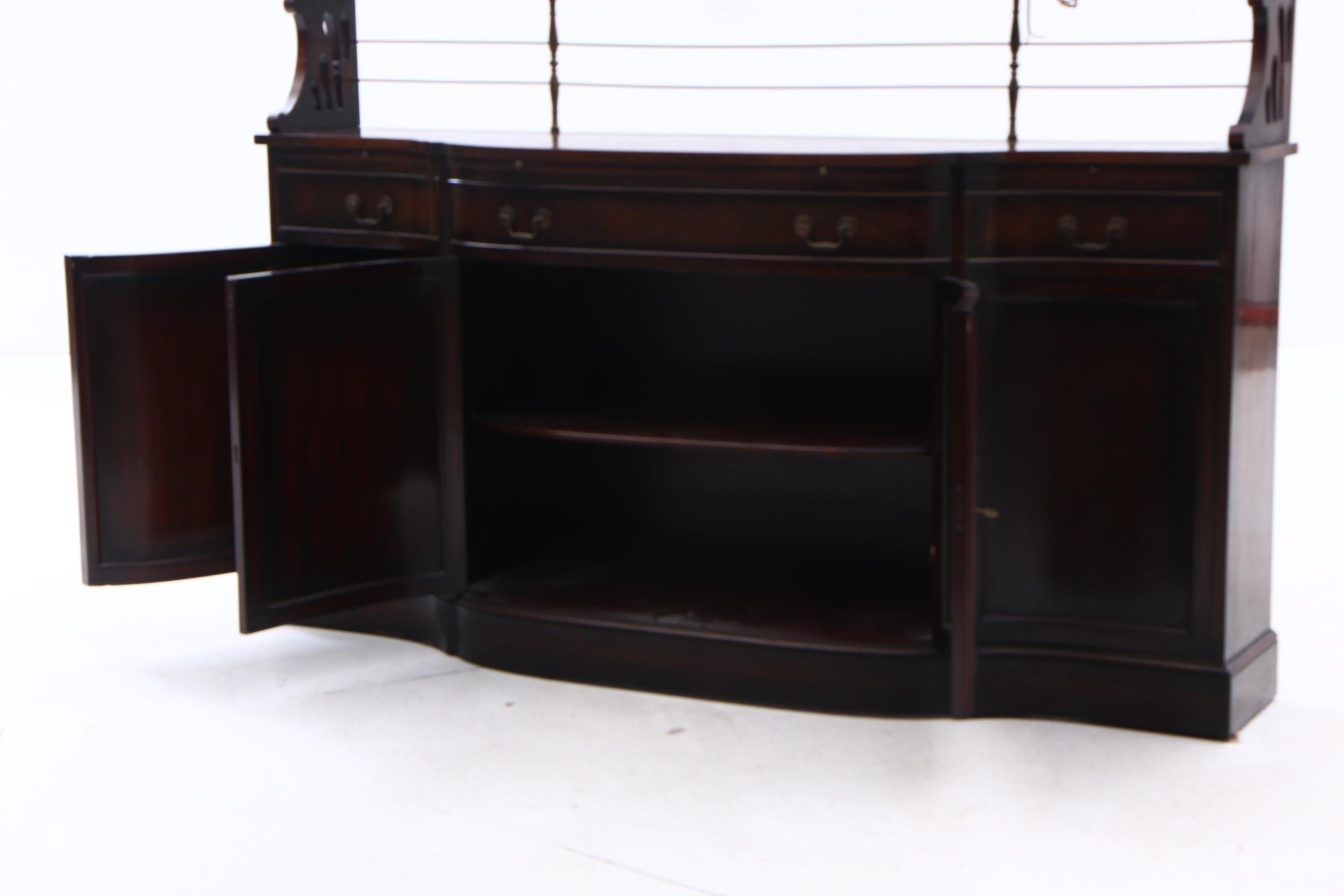 Maslow Freen Chinese Chippendale China Cabinet, 1940's