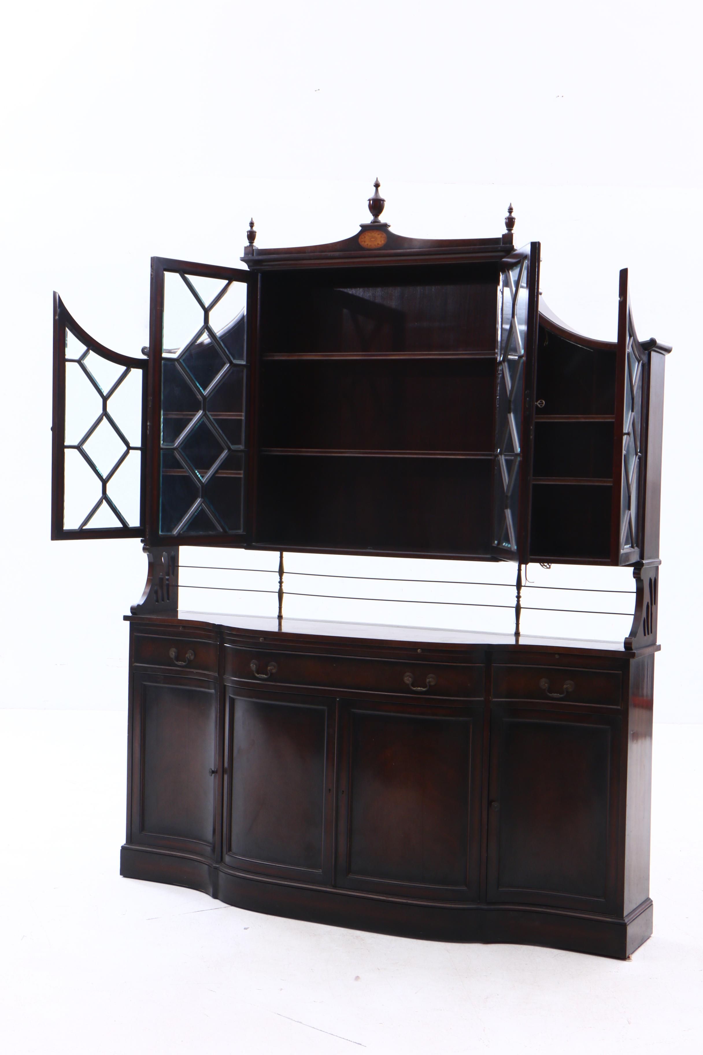 Maslow Freen Chinese Chippendale China Cabinet, 1940's