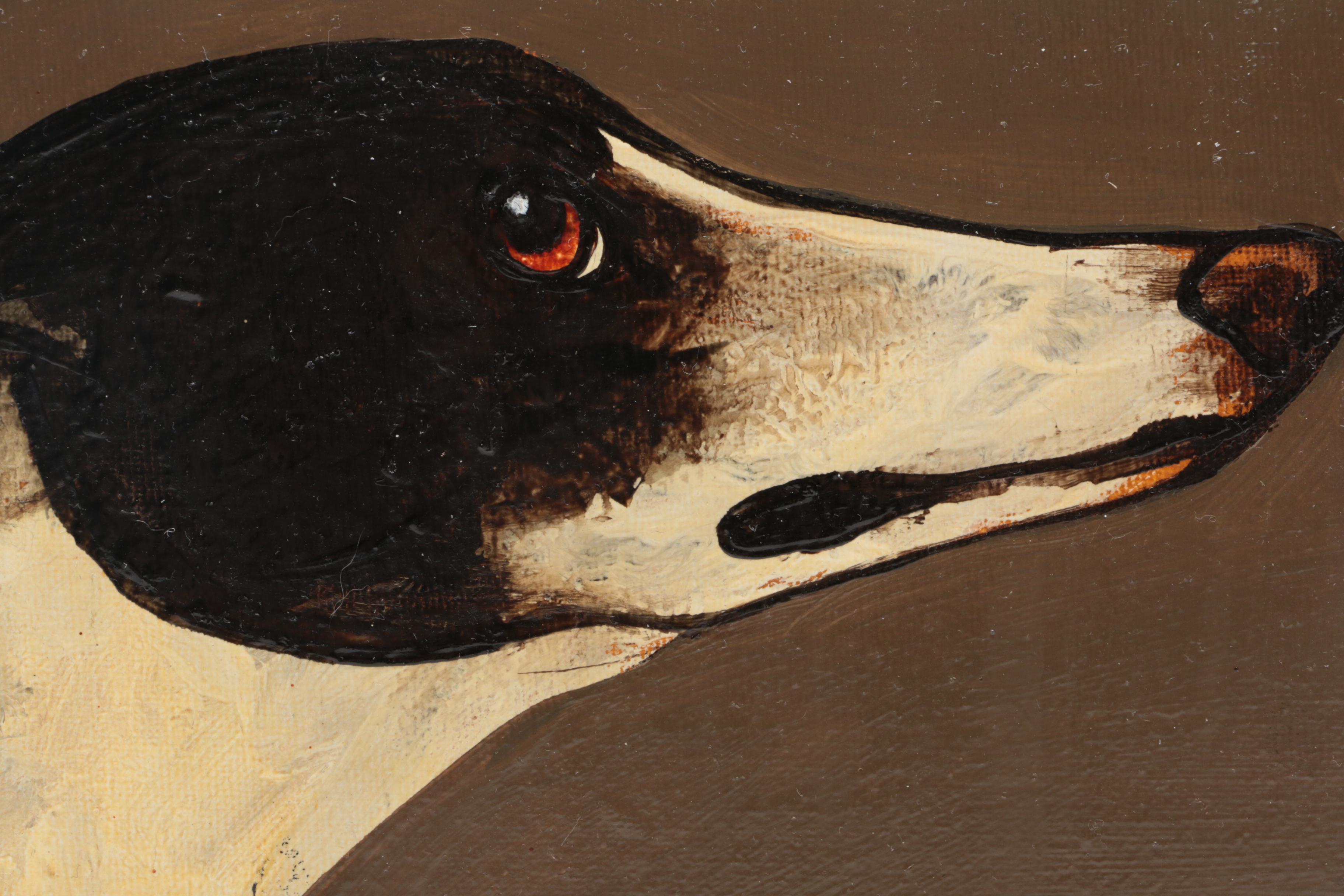 David Andrews Oil Painting of Dog