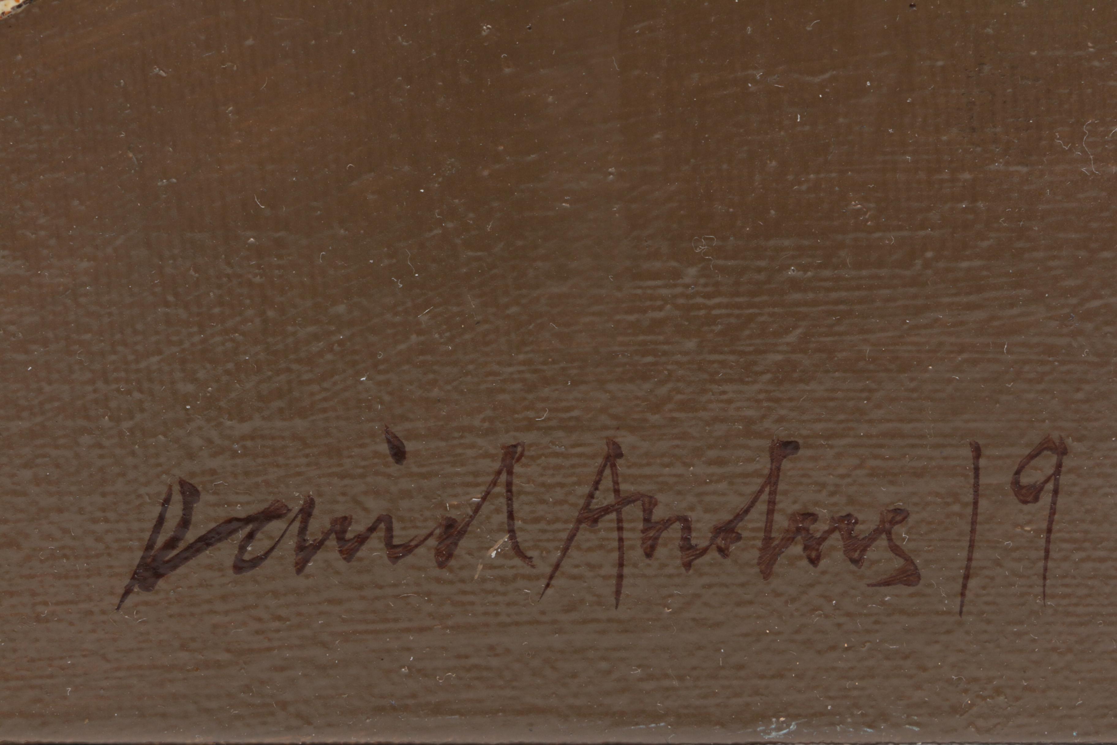 David Andrews Oil Painting of Dog