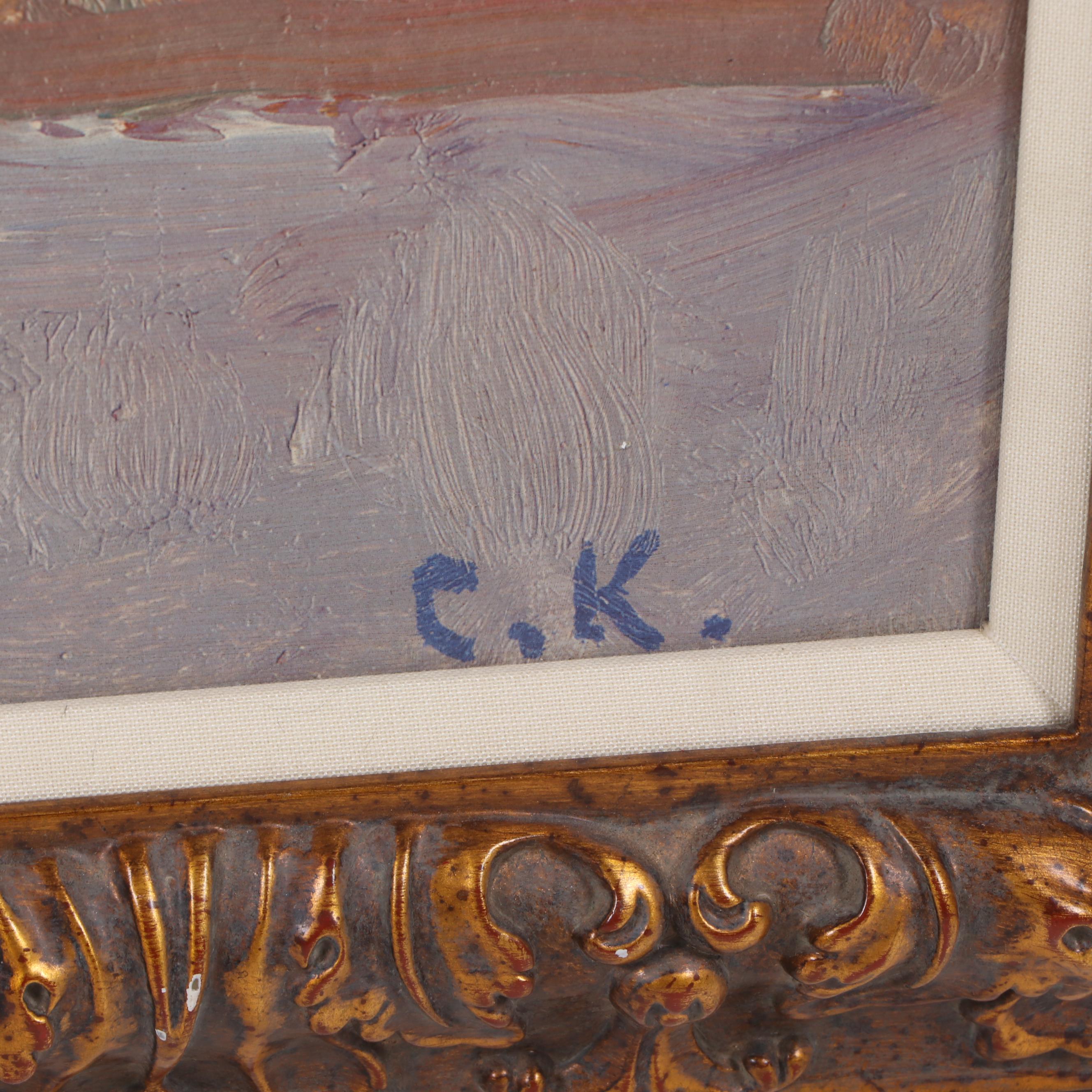 C. K. Landscape Oil Painting