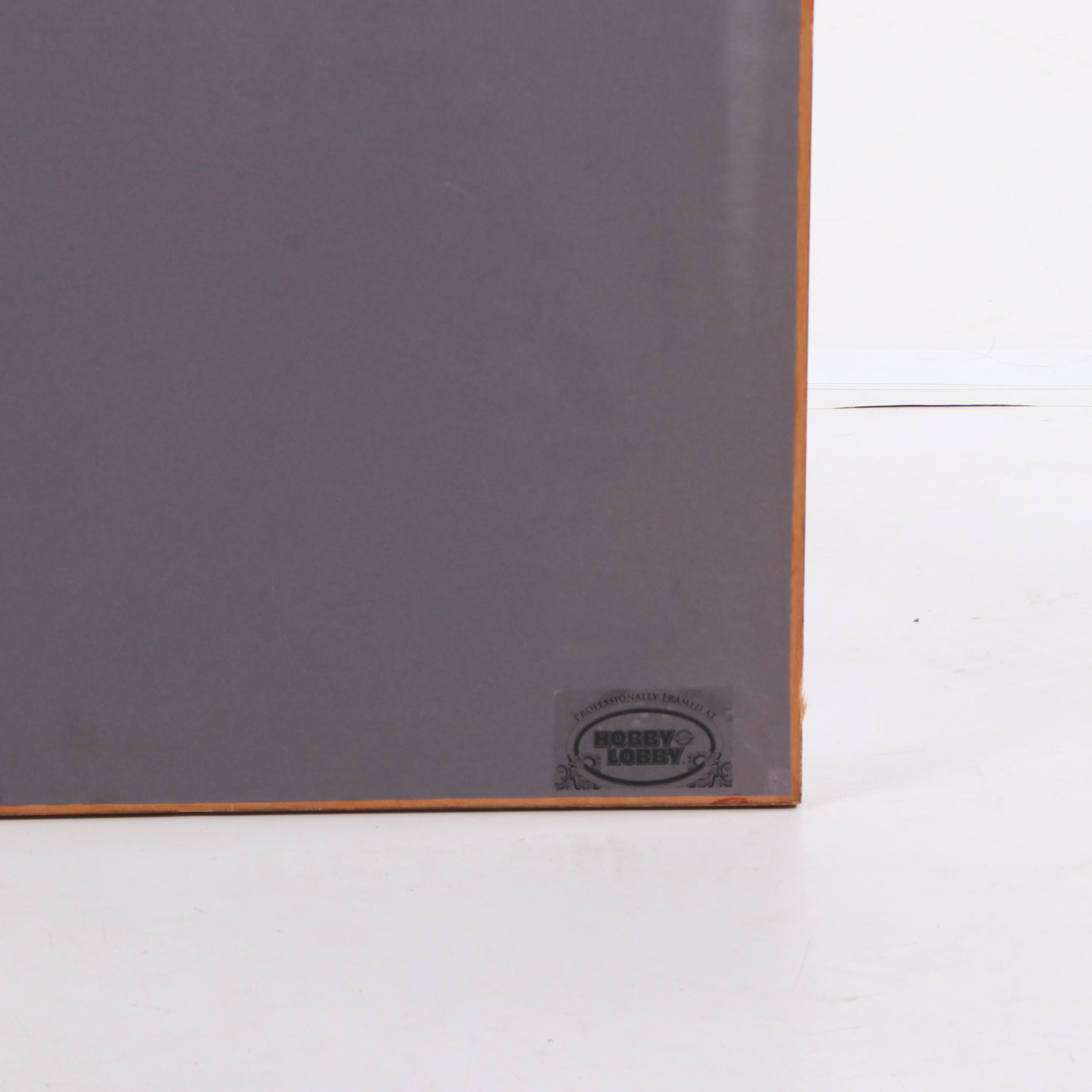 Frederick William Wetzel Watercolor and Gouache Painting of an Owl