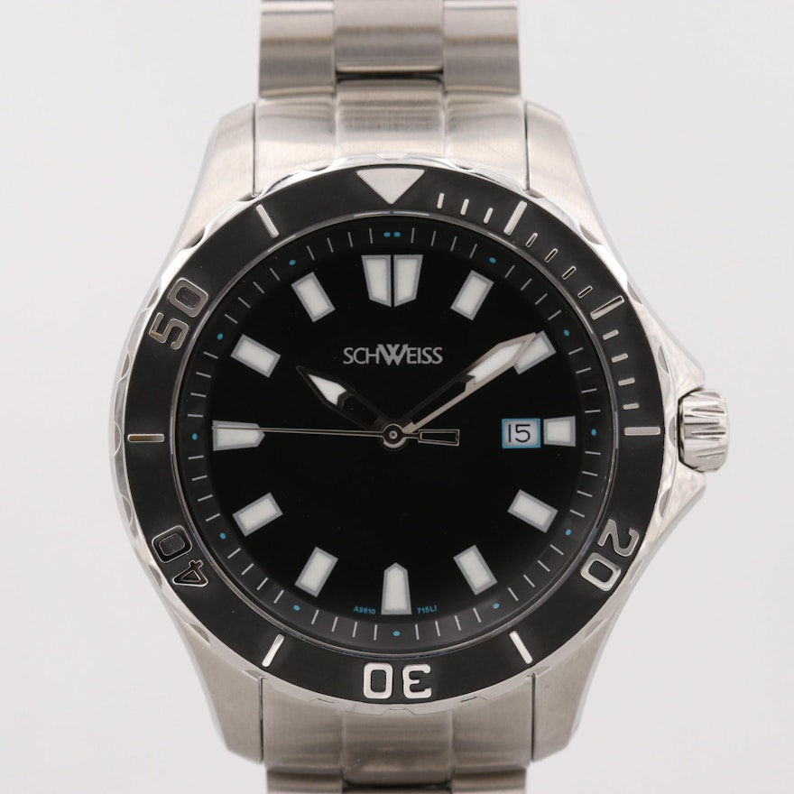 Schweiss Stainless Steel Quartz Wristwatch