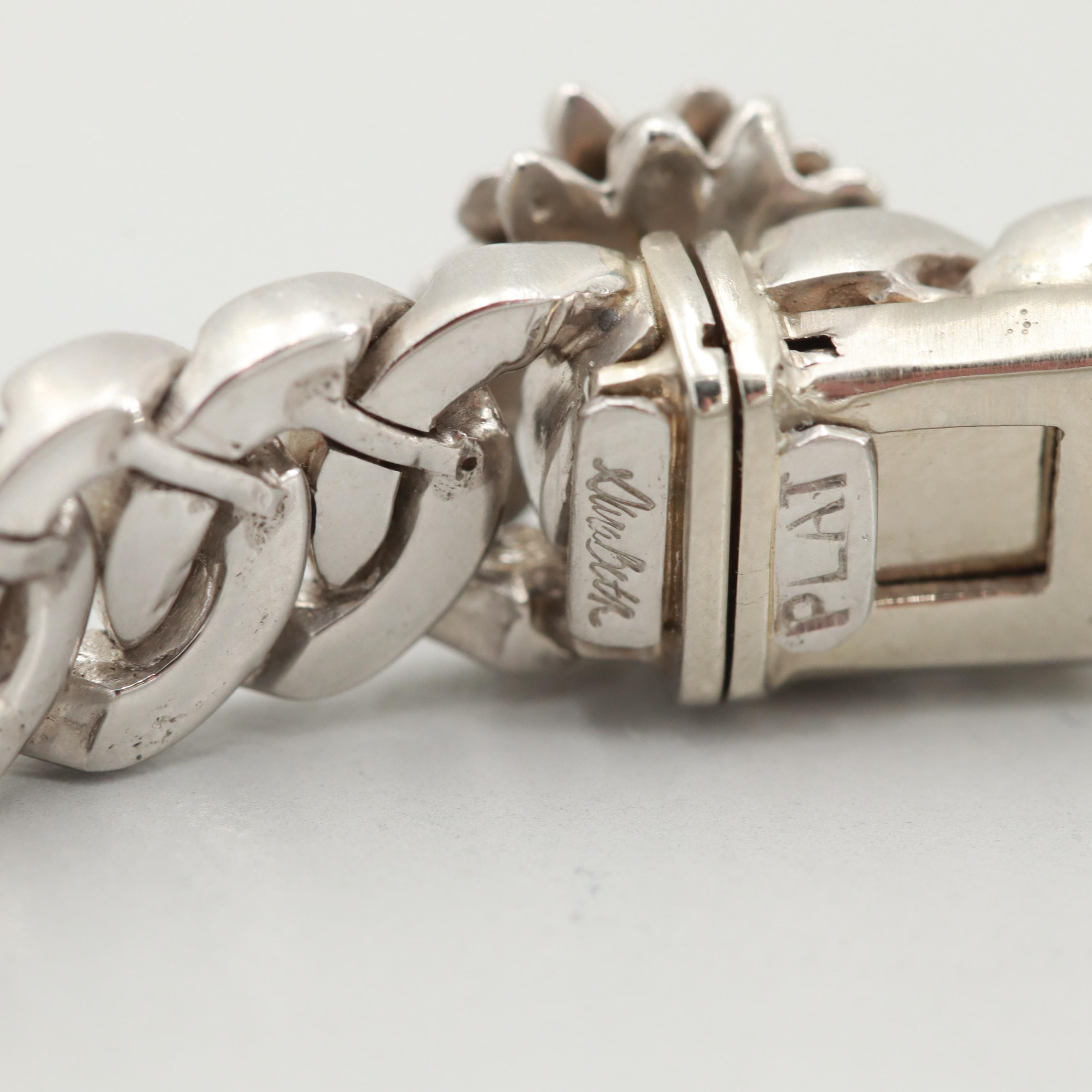 SaraBeth Vaughan "A Bouquet of Baubles" Collection Platinum Diamond Bracelet