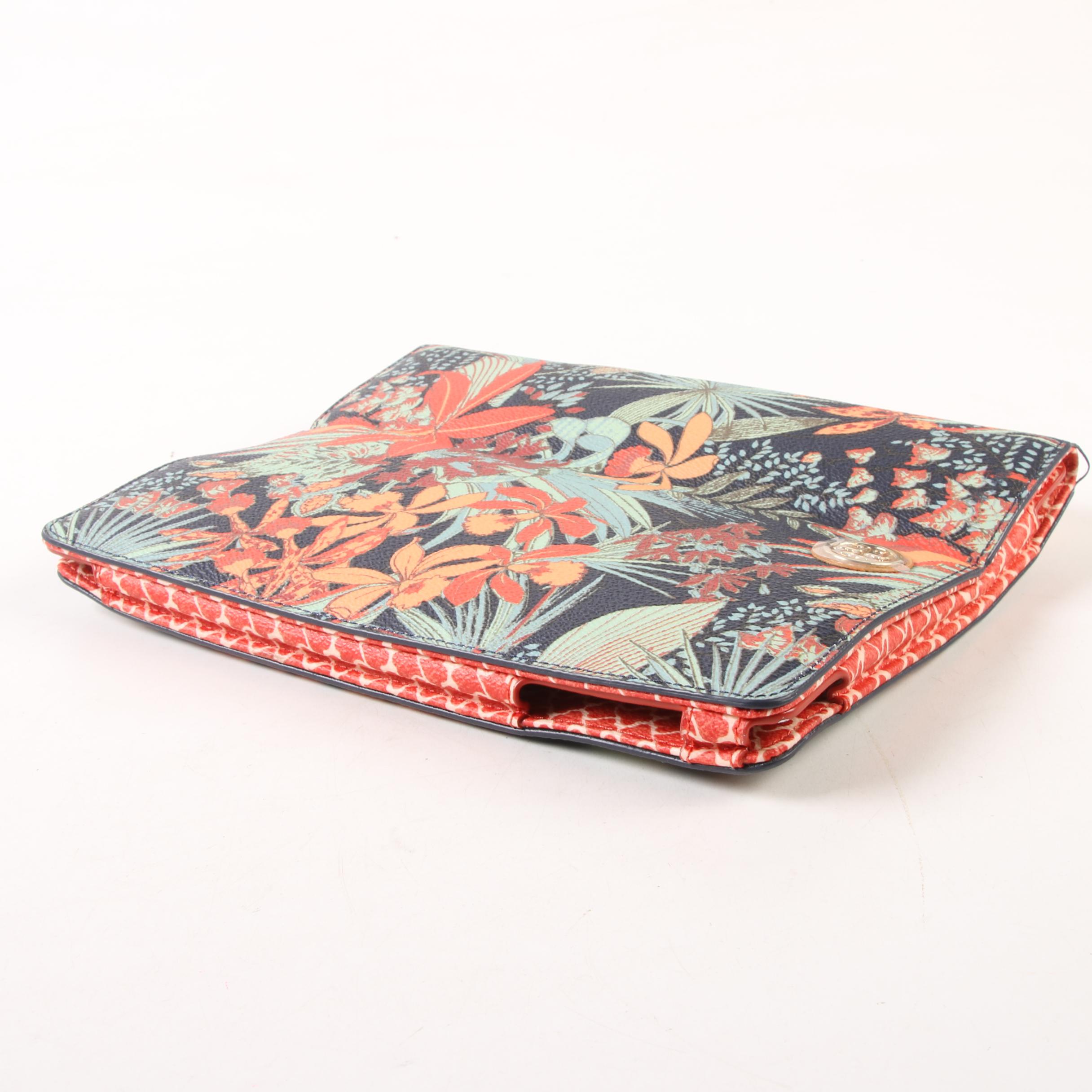 Tory Burch  Navy Calathea Kerrington Tablet Case