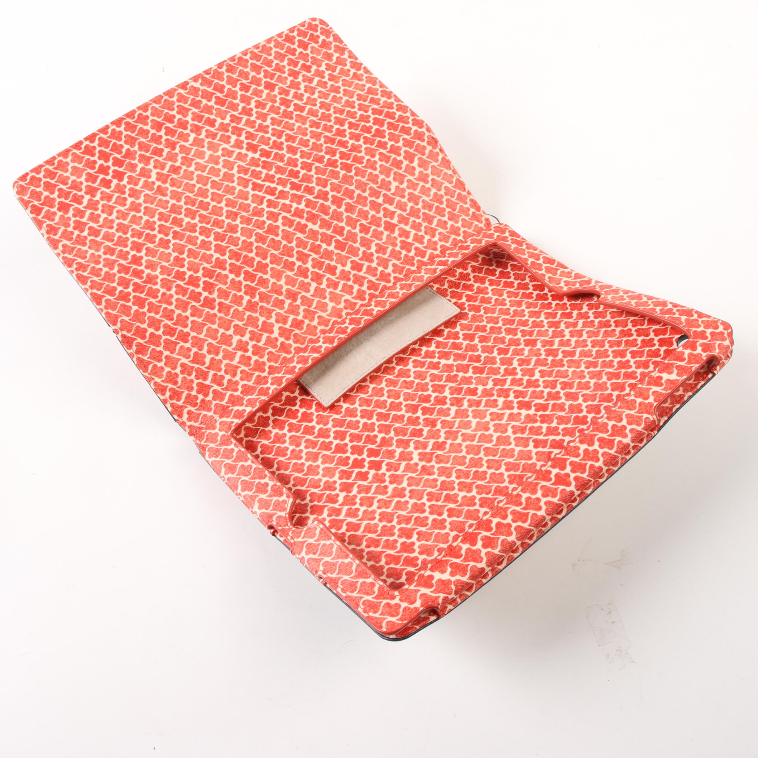 Tory Burch  Navy Calathea Kerrington Tablet Case