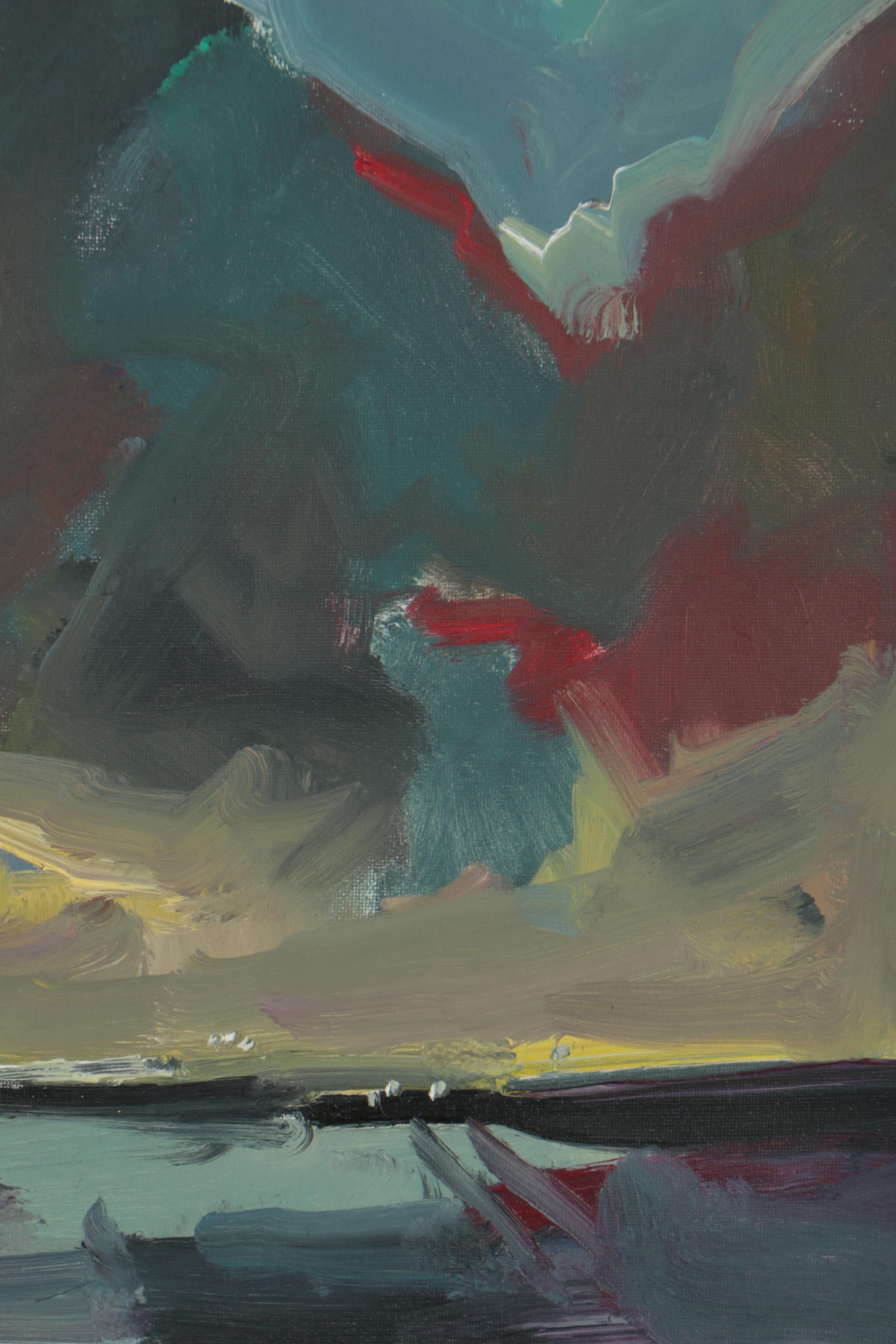 Jose Trujillo 2018 Abstract Oil Painting "The Storm"