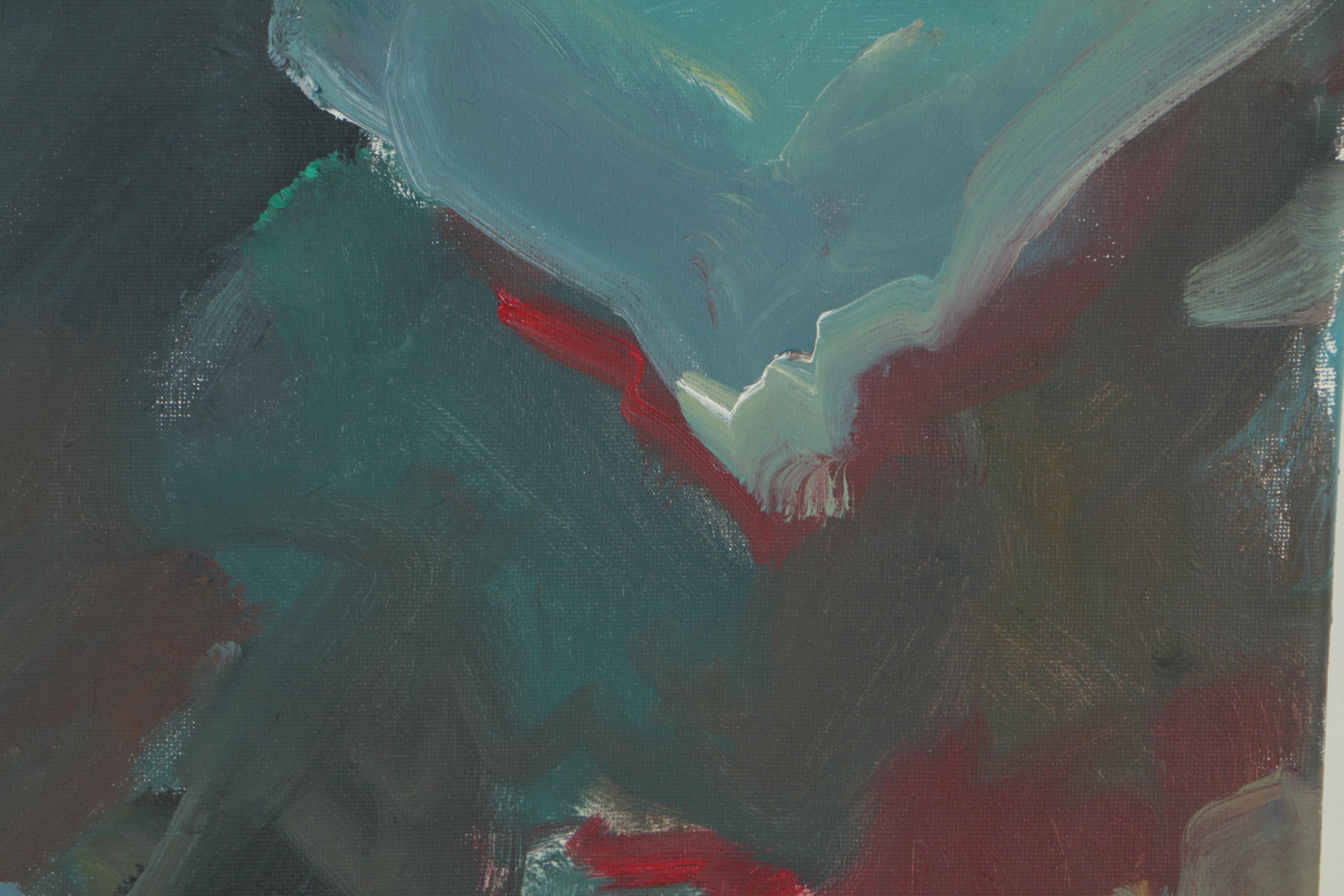 Jose Trujillo 2018 Abstract Oil Painting "The Storm"