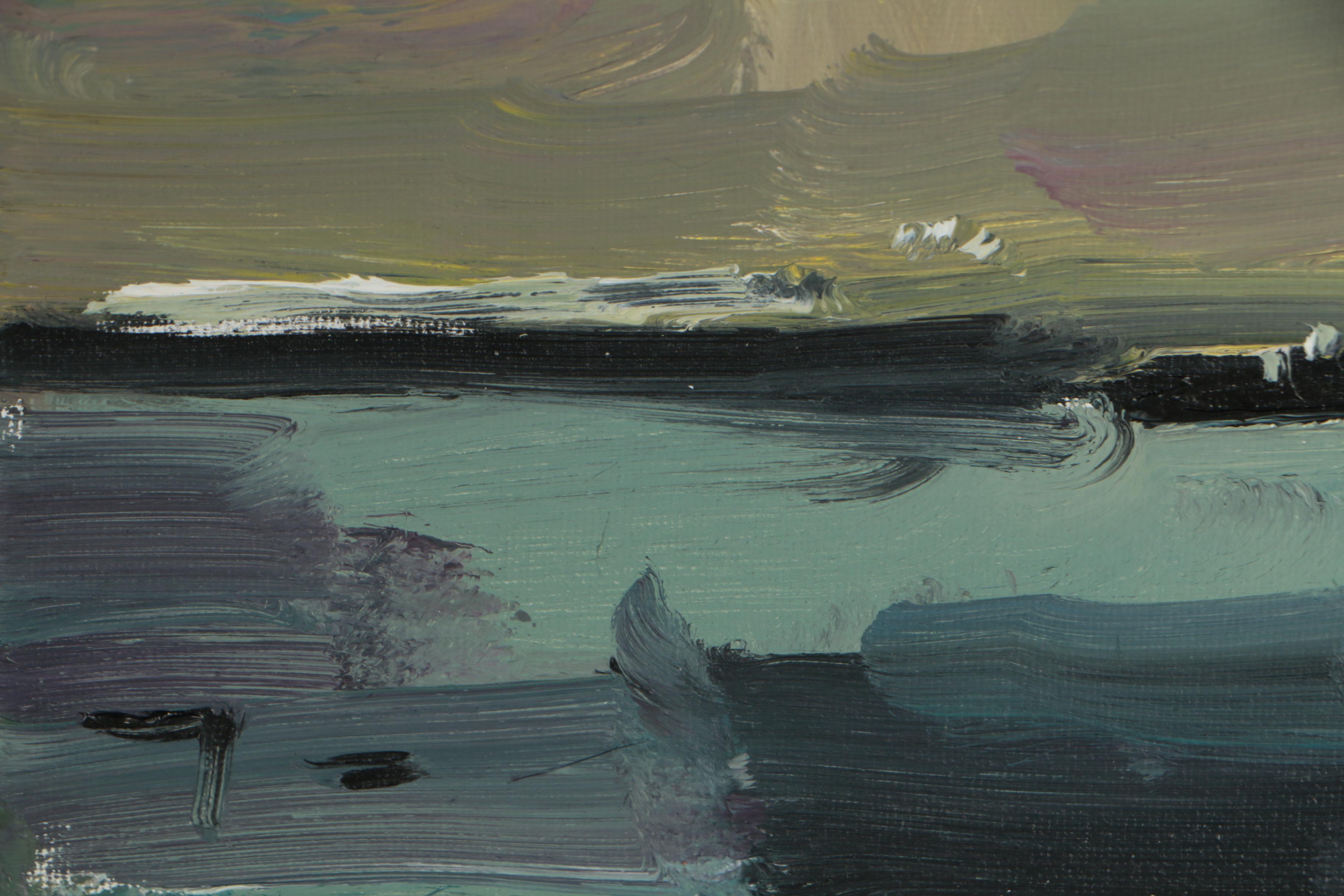 Jose Trujillo 2018 Abstract Oil Painting "The Storm"