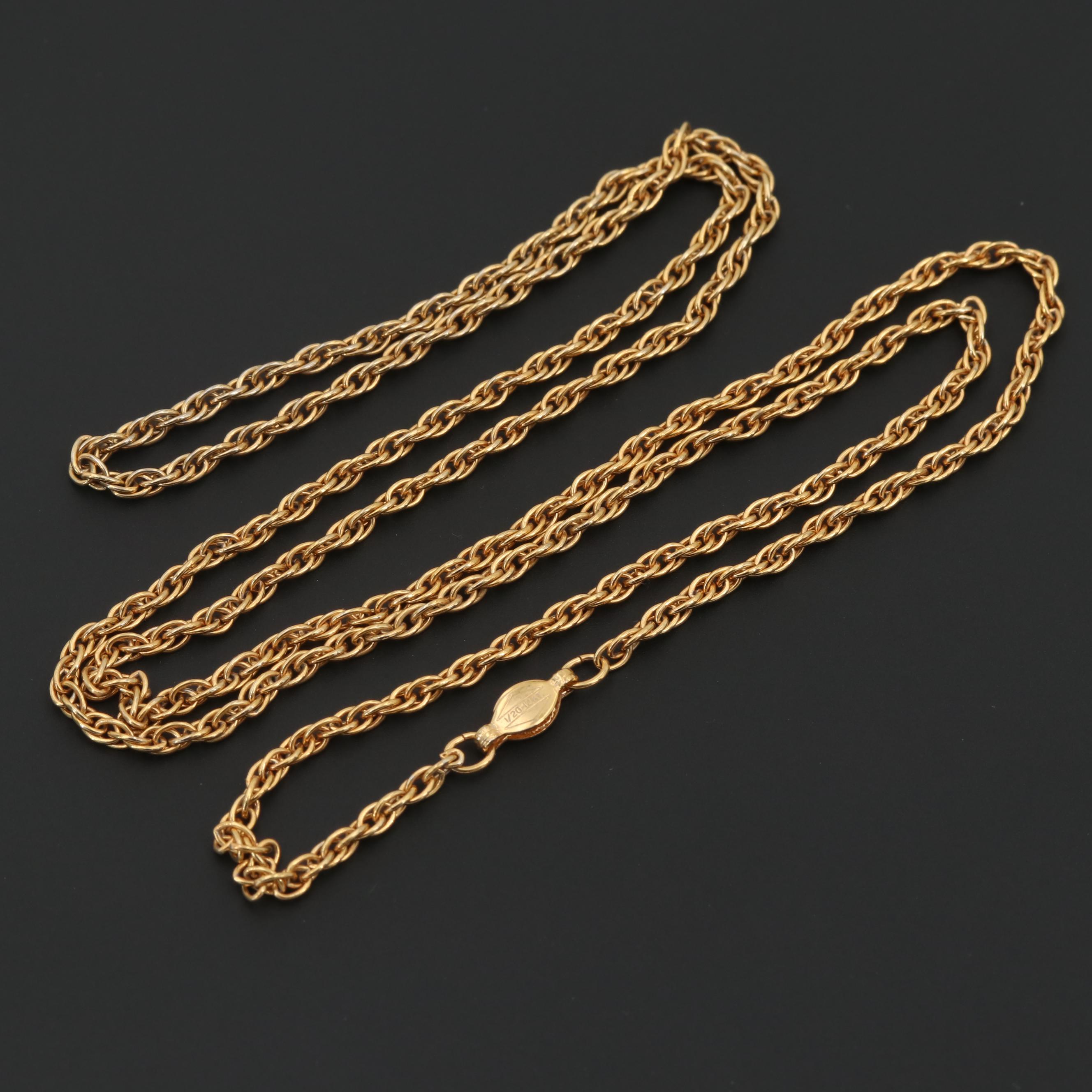 Gold Filled Foxtail Chain Necklace