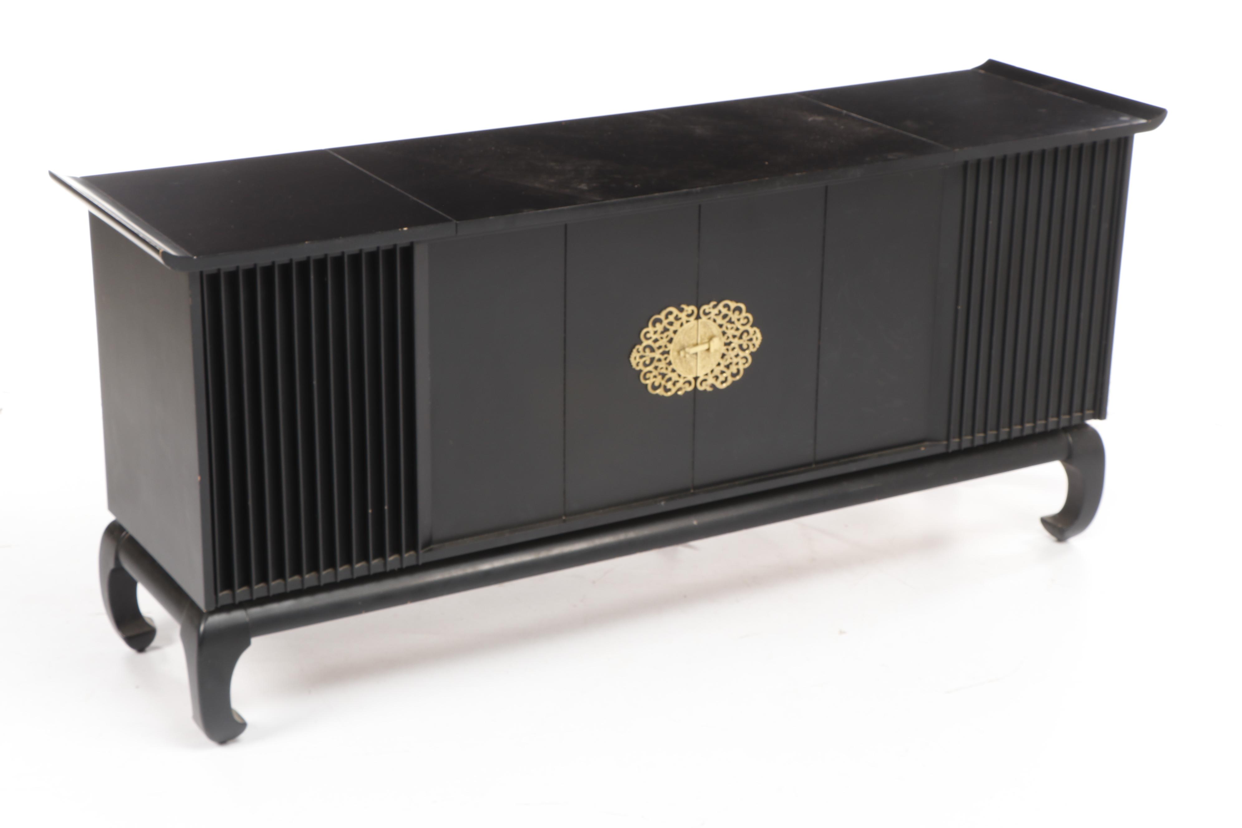 Clairtone "Mandarin" Mid Century Chinoiserie Style Record Console