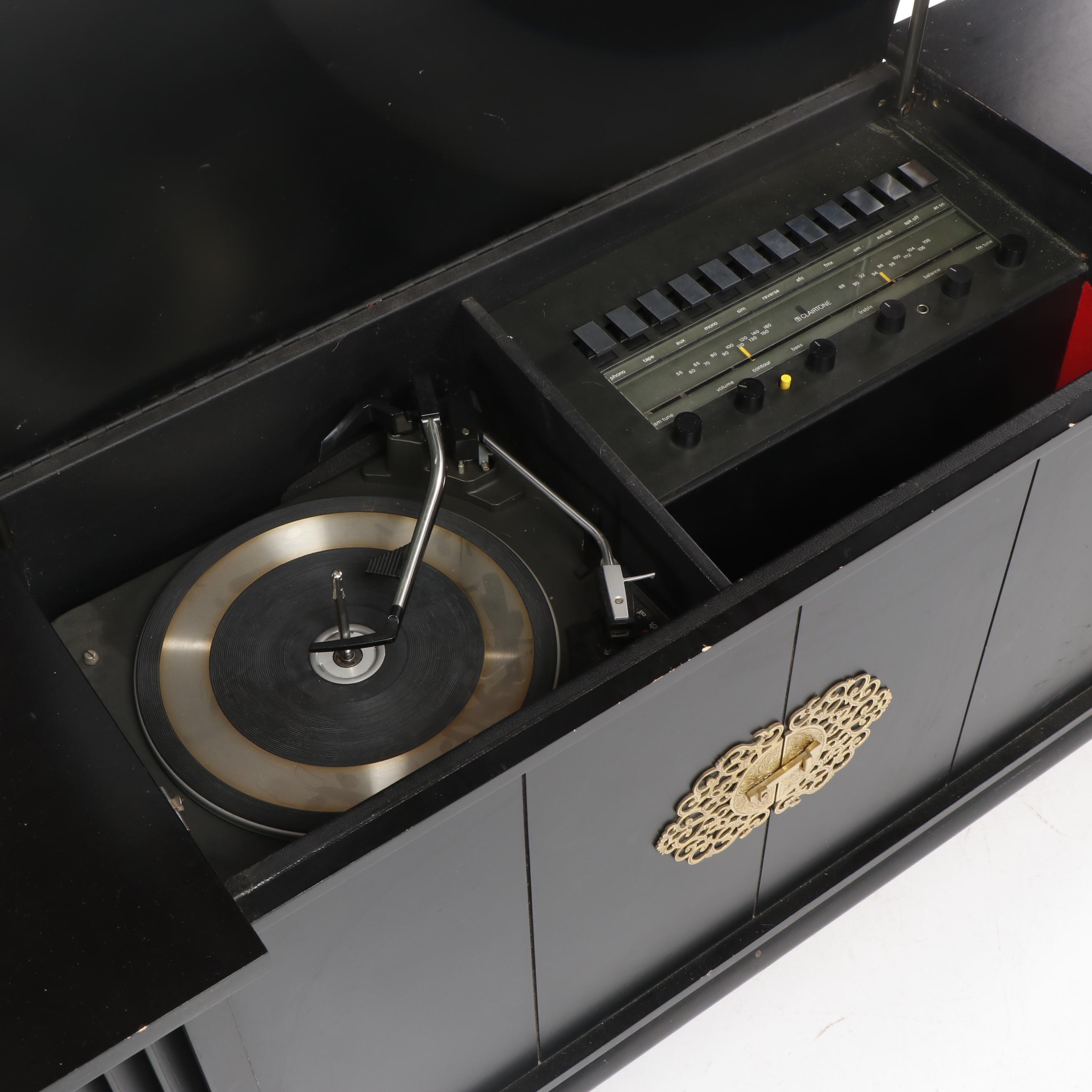 Clairtone "Mandarin" Mid Century Chinoiserie Style Record Console