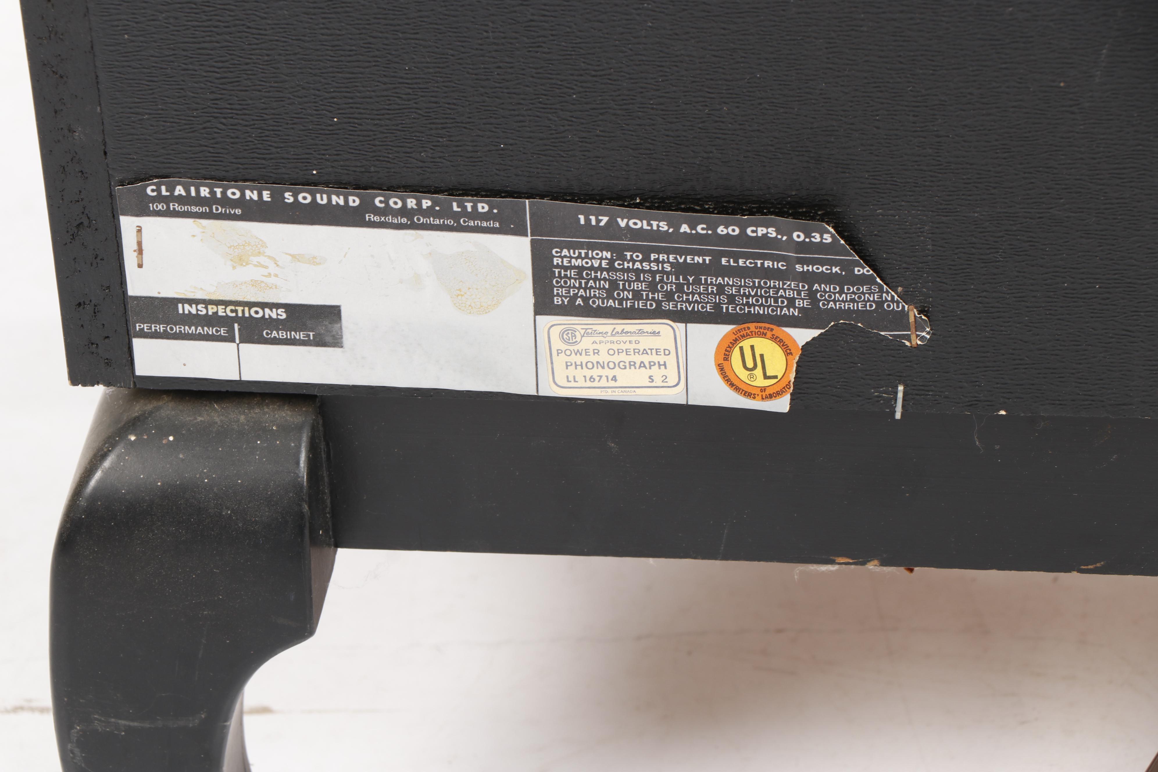 Clairtone "Mandarin" Mid Century Chinoiserie Style Record Console