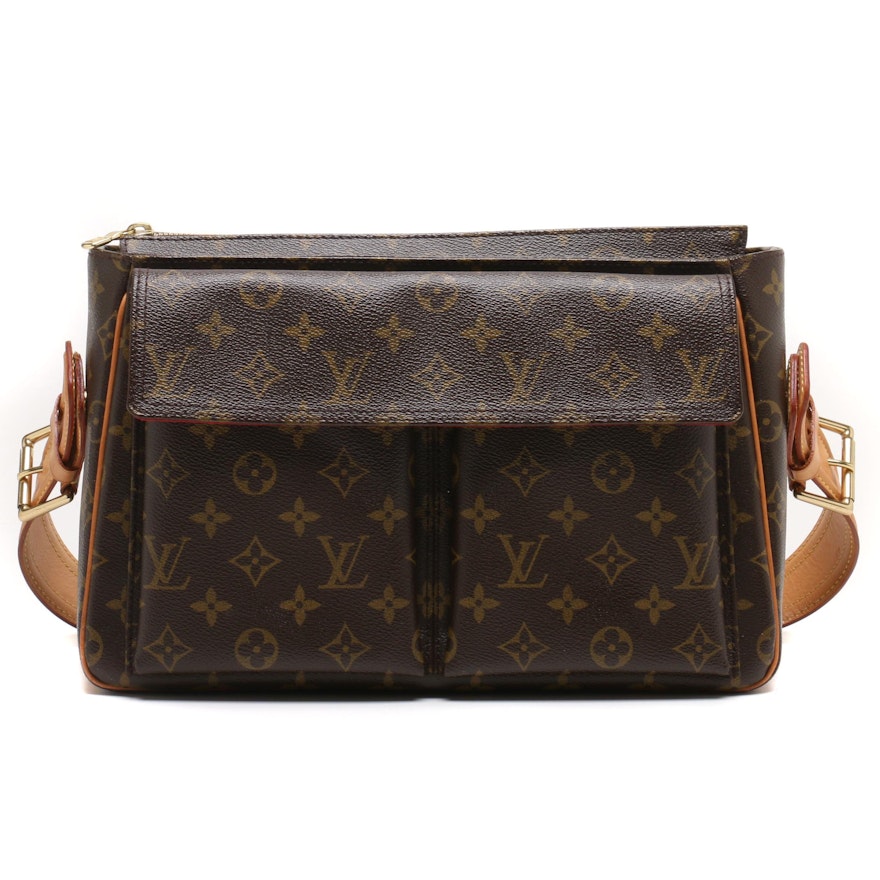 Louis Vuitton Paris Monogram Canvas Viva Cite GM Shoulder Bag