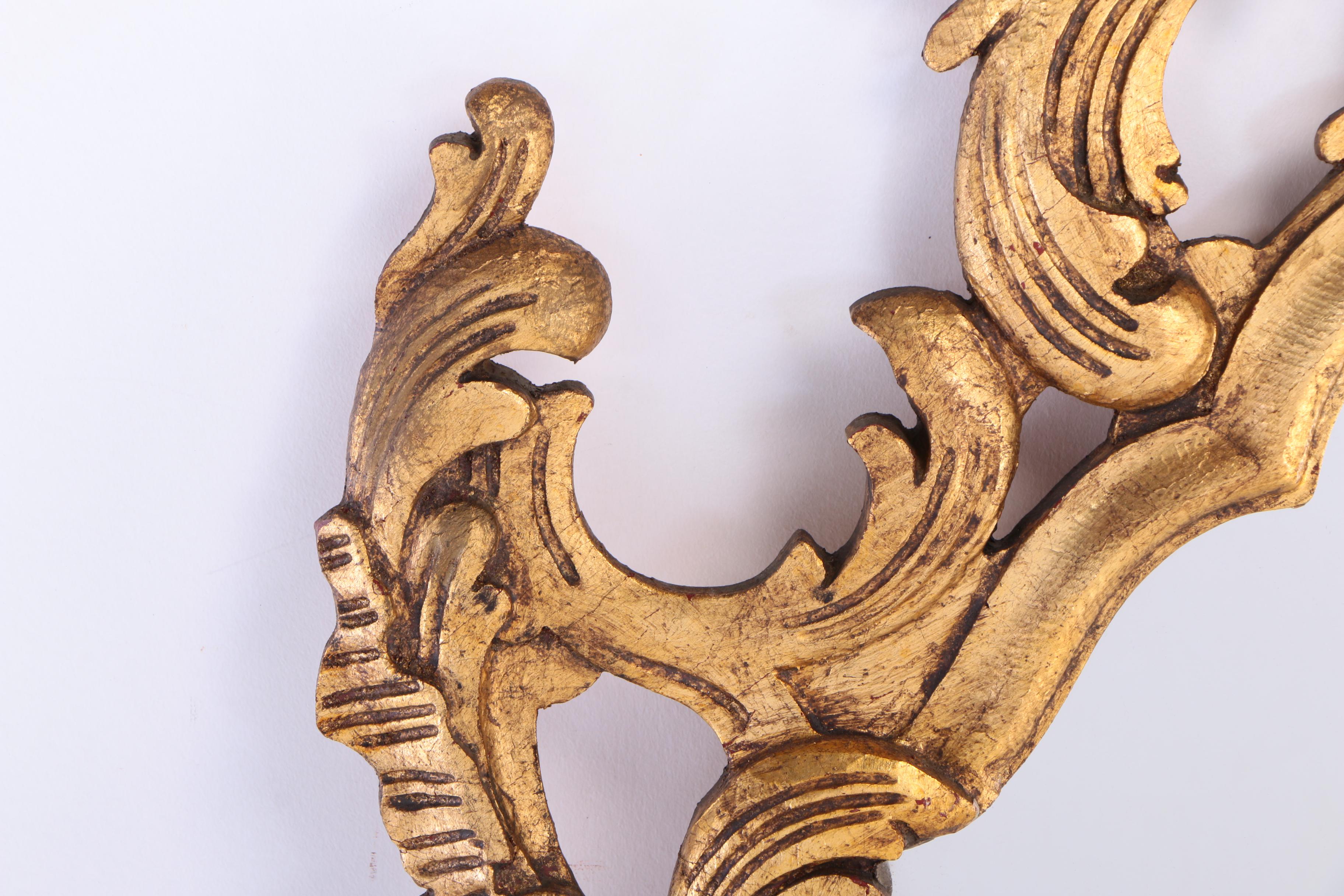 Francisco Hurtado Spanish Baroque Style Carved Giltwood Mirror, Mid 20th Century