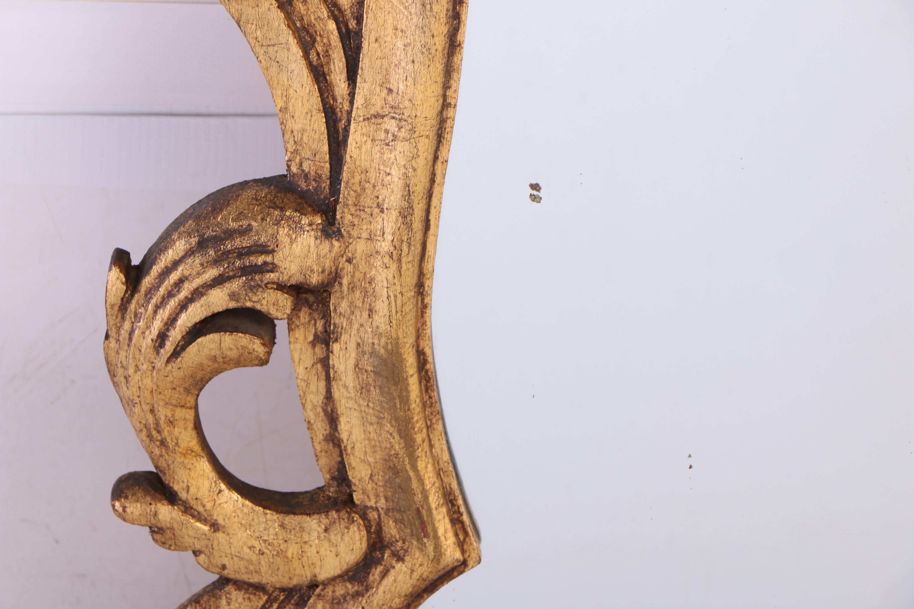 Francisco Hurtado Spanish Baroque Style Carved Giltwood Mirror, Mid 20th Century