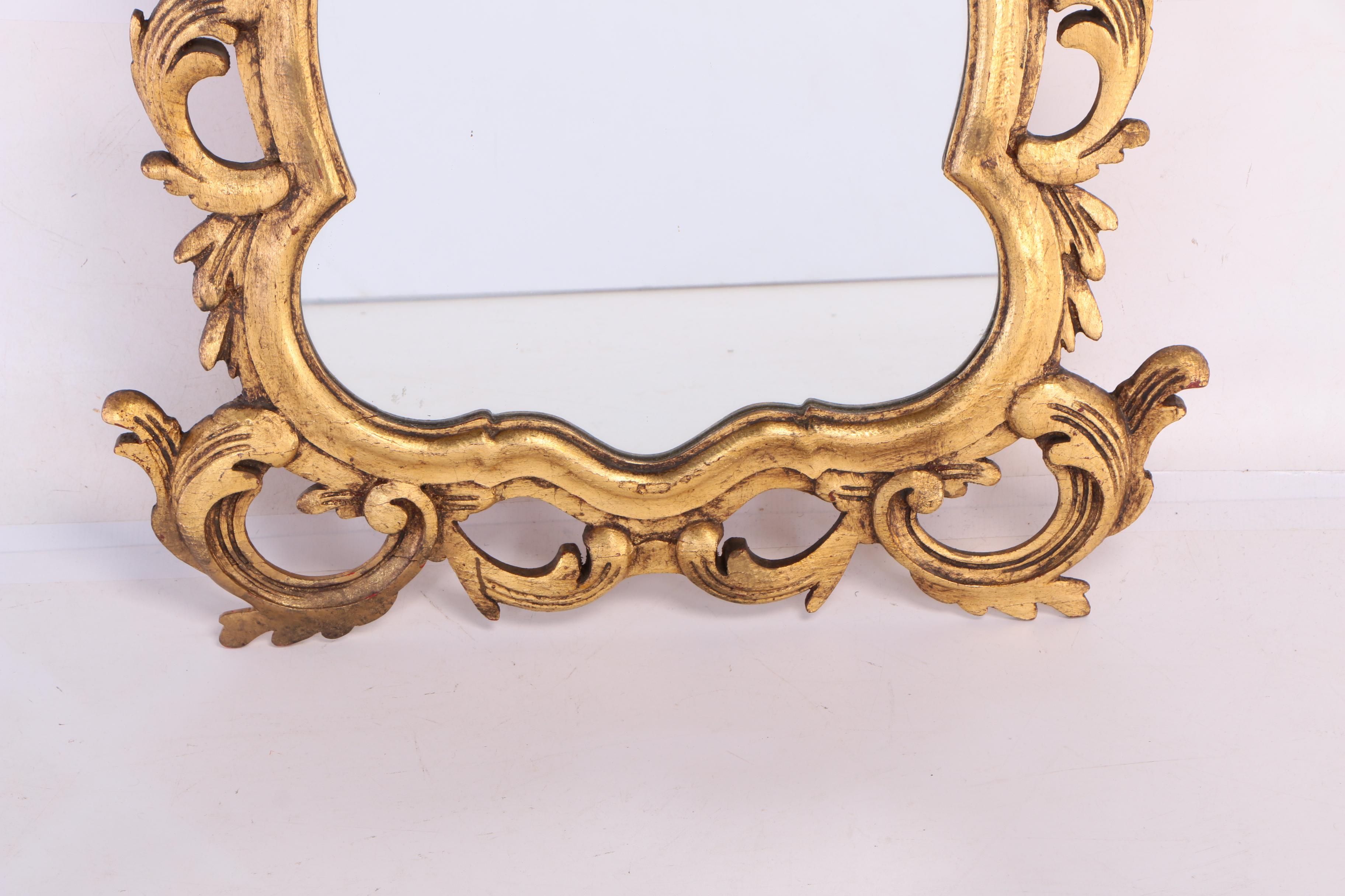 Francisco Hurtado Spanish Baroque Style Carved Giltwood Mirror, Mid 20th Century