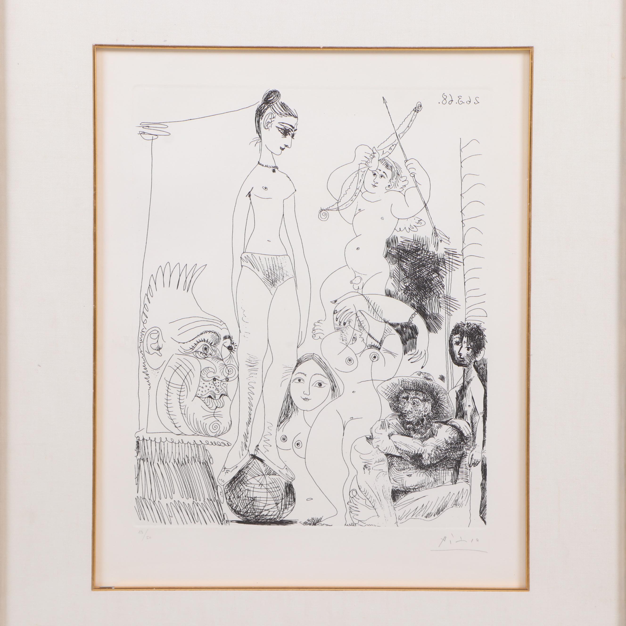 Pablo Picasso Etching from "347 Gravures"