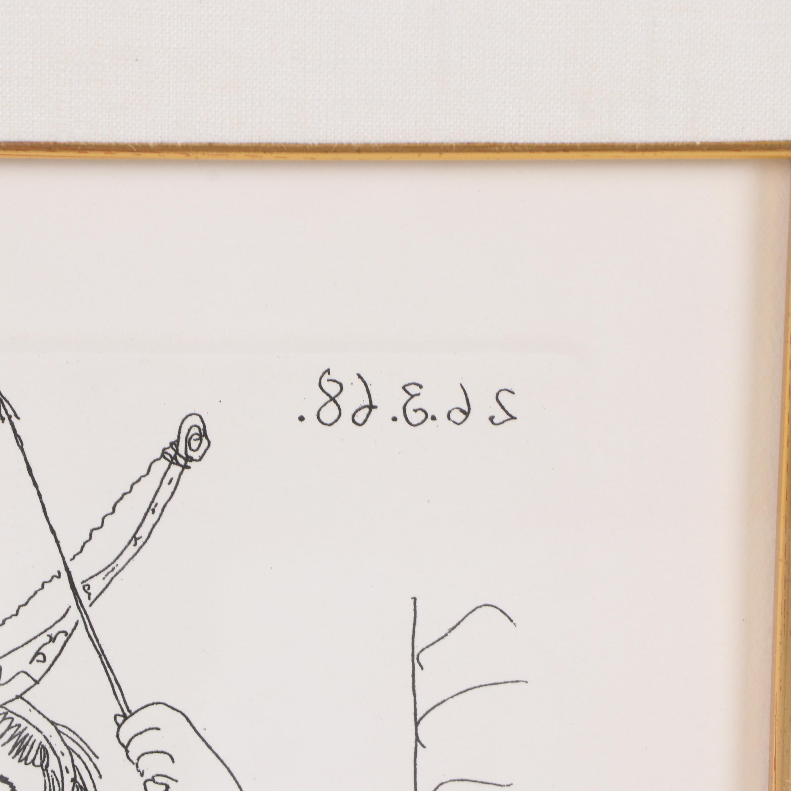 Pablo Picasso Etching from "347 Gravures"