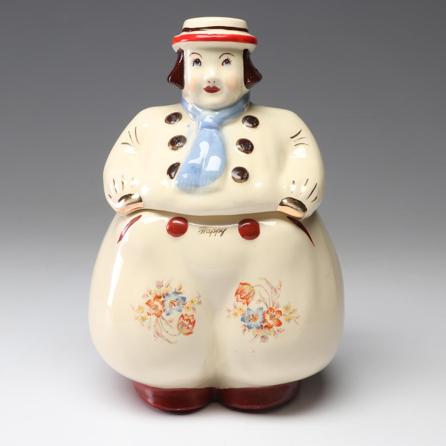 Shawnee "Jack" Dutch Boy Ceramic Cookie Jar, Mid-Century