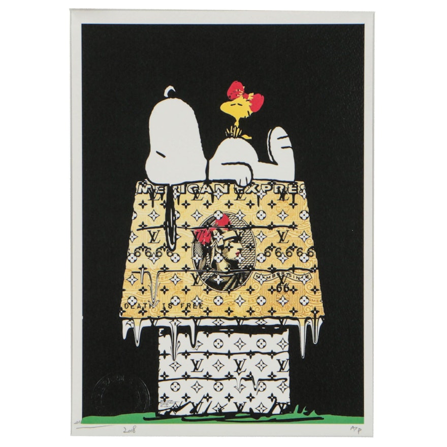 Death NYC 2018 Offset Lithograph of Snoopy