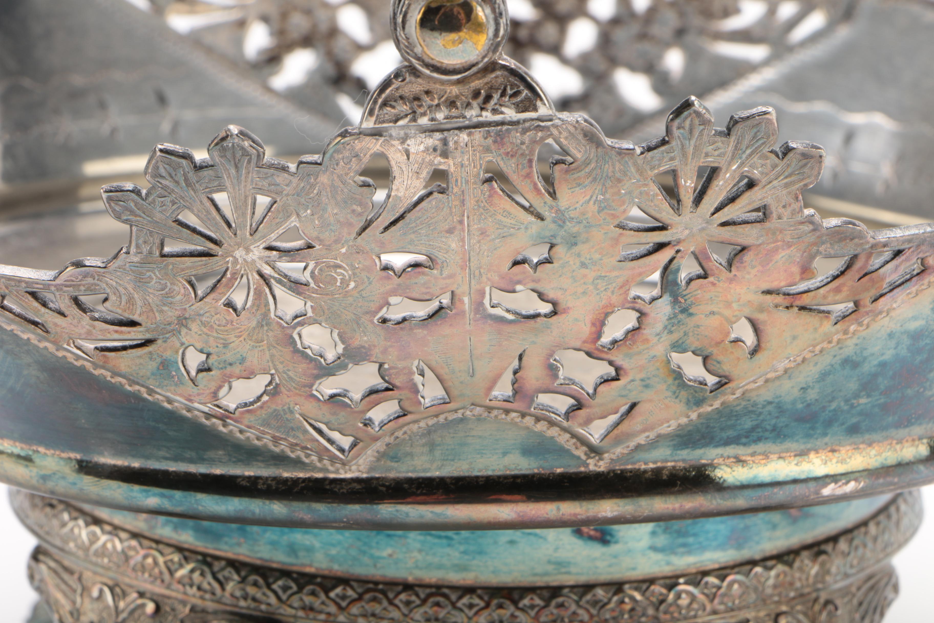 Wilcox Aesthetic Movement Silver Plate Basket, Late Victorian
