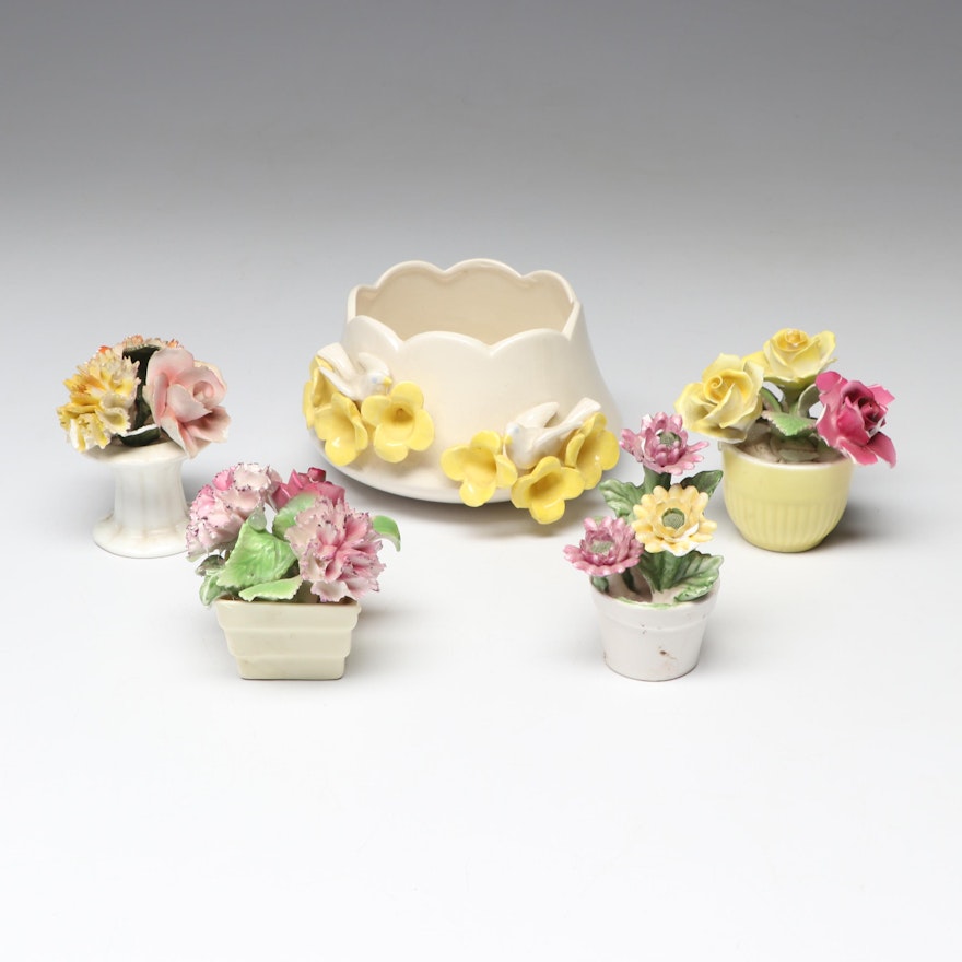 Lefton, Staffordshire and Other Porcelain Floral Decor