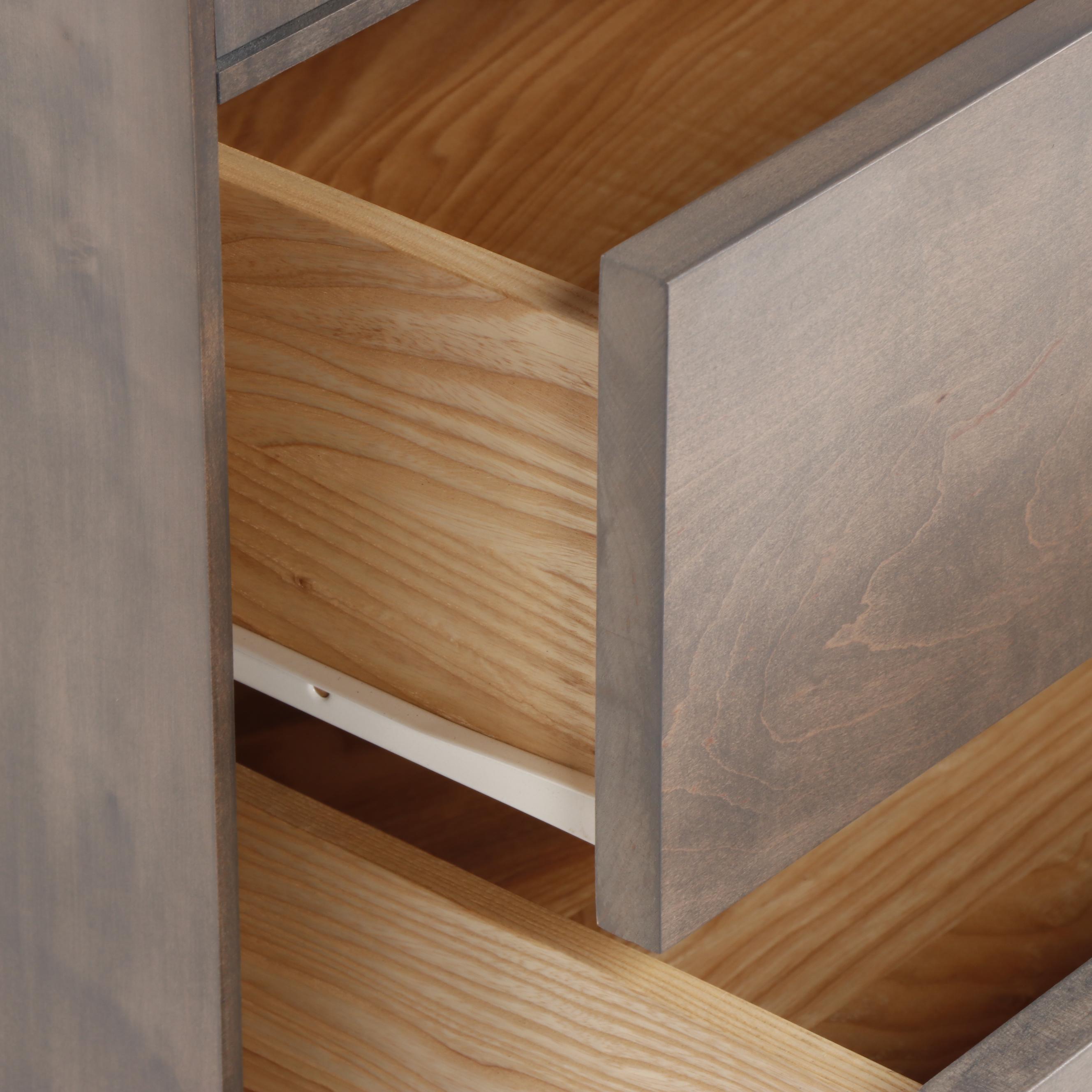 Room and Board "Hudson" Armoire with Wood Base and Shell Finish