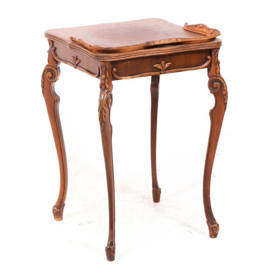 French Provincial Style Side Table, Antique