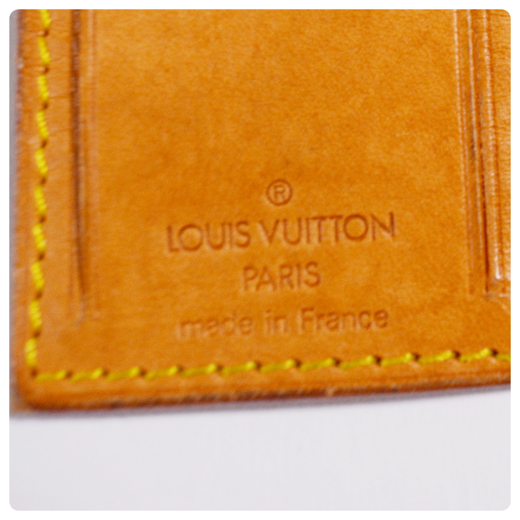 Louis Vuitton Paris Vachetta Leather Luggage Tags