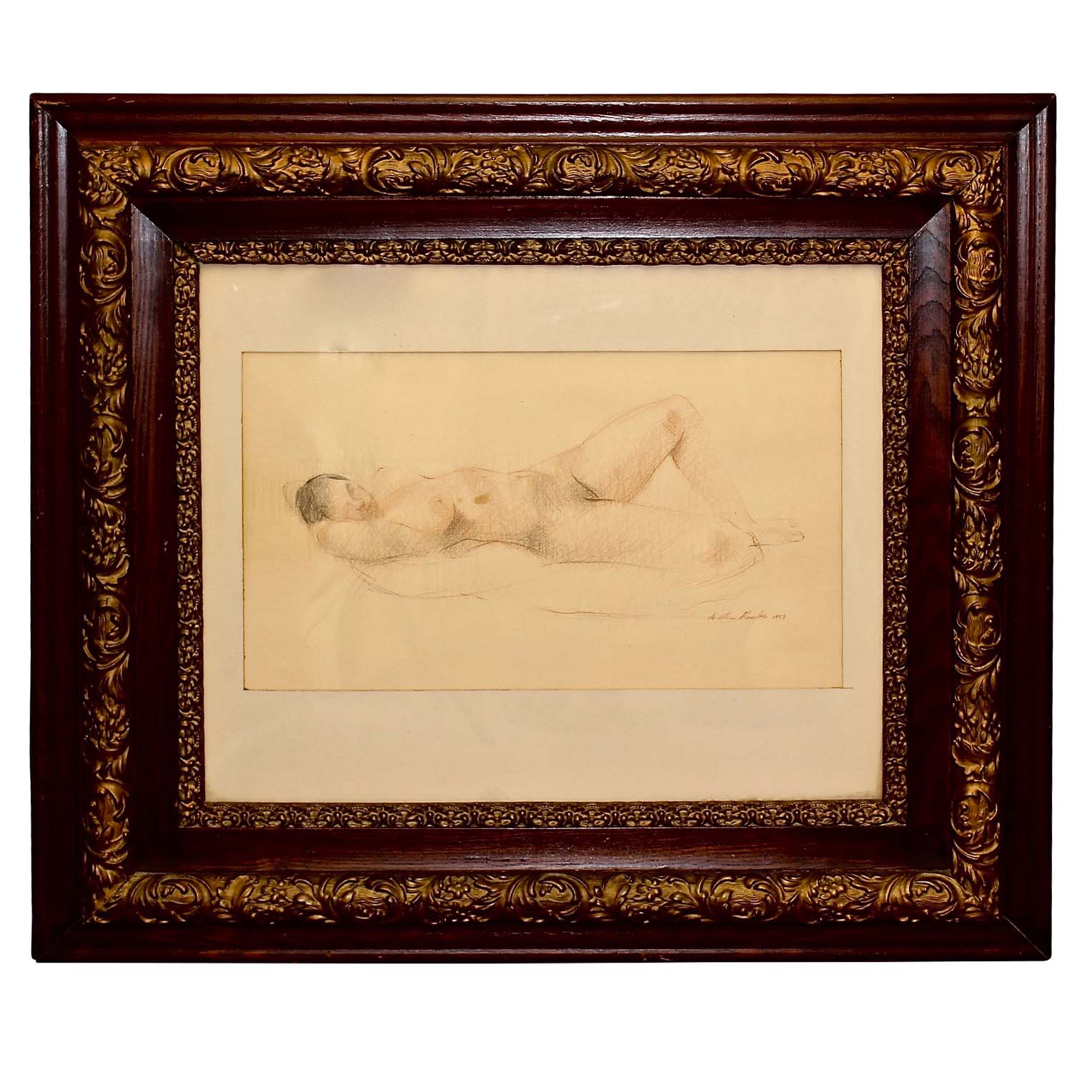 Walter Stomps Figure Drawing, 1957