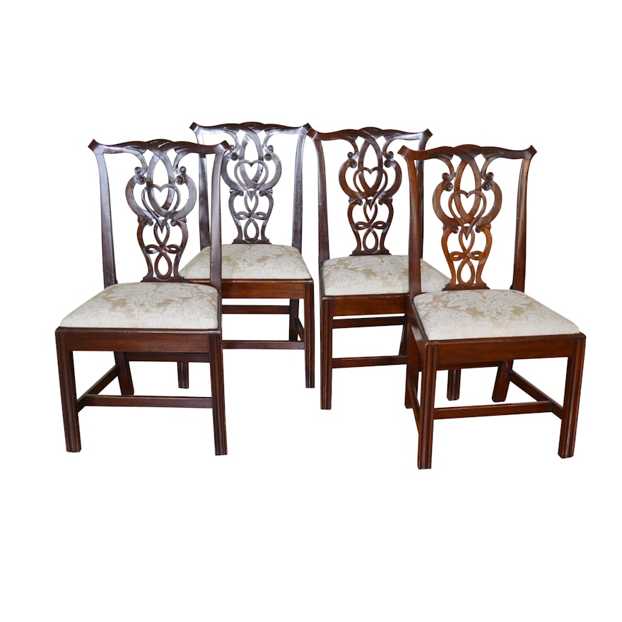 Chippendale Dining Chairs, Set of Four, Late 19th/Early 20th Century