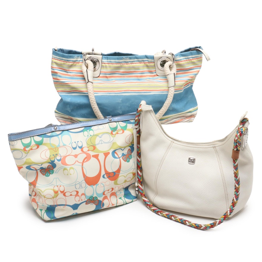 Coach Beach Multi Stripe East West Tote and Other Coach and Brighton Bags