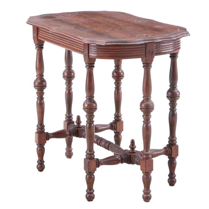 Renaissance Revival Style Walnut Accent Table, Late 19th Century