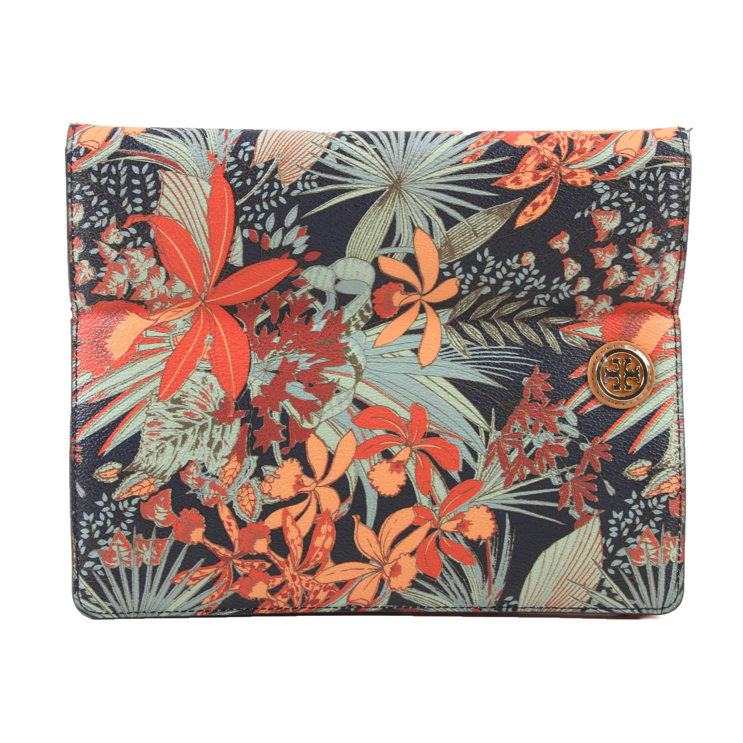 Tory Burch  Navy Calathea Kerrington Tablet Case