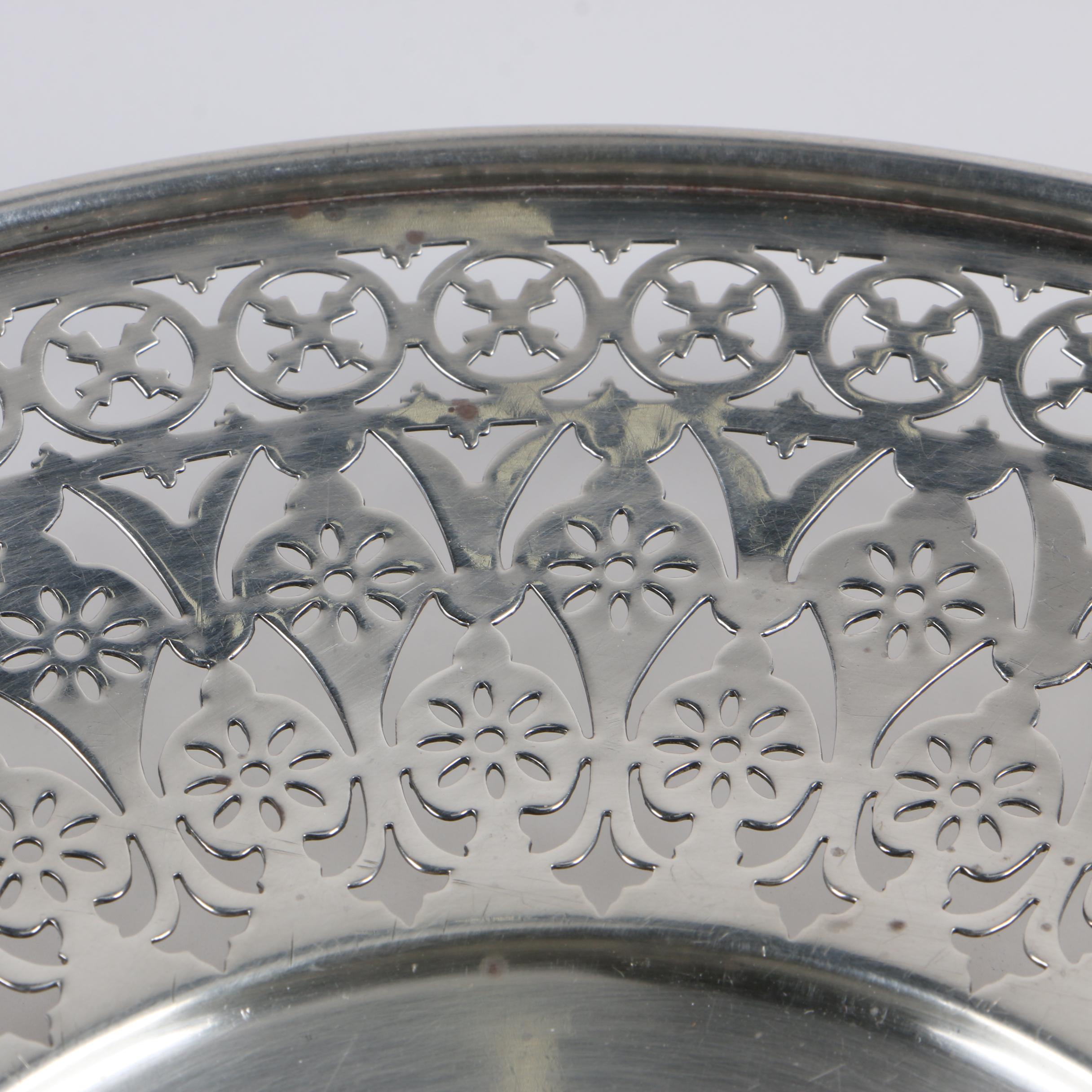 Meriden Britannia Co. Pierced Sterling Silver Bowl, 1895–1930s