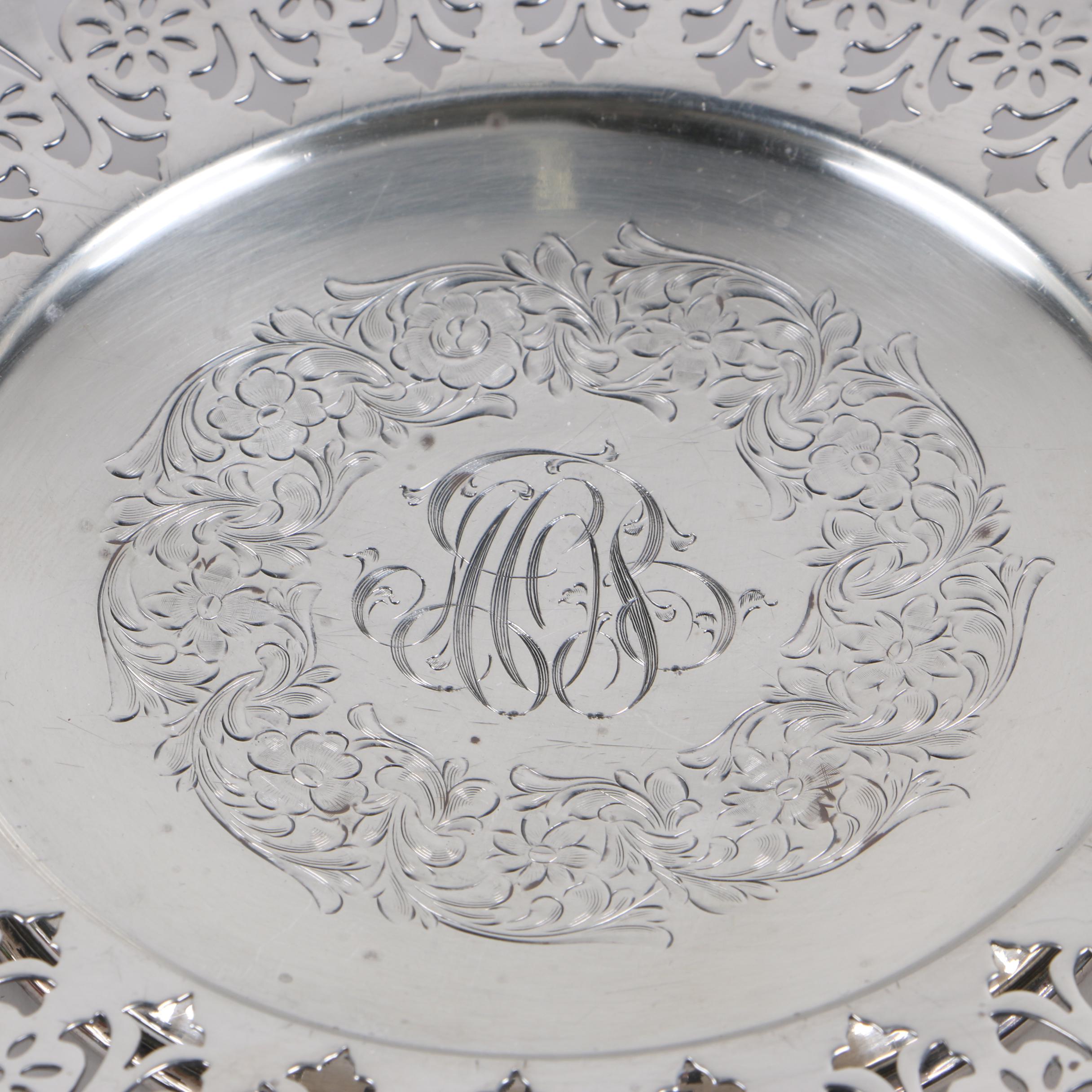 Meriden Britannia Co. Pierced Sterling Silver Bowl, 1895–1930s