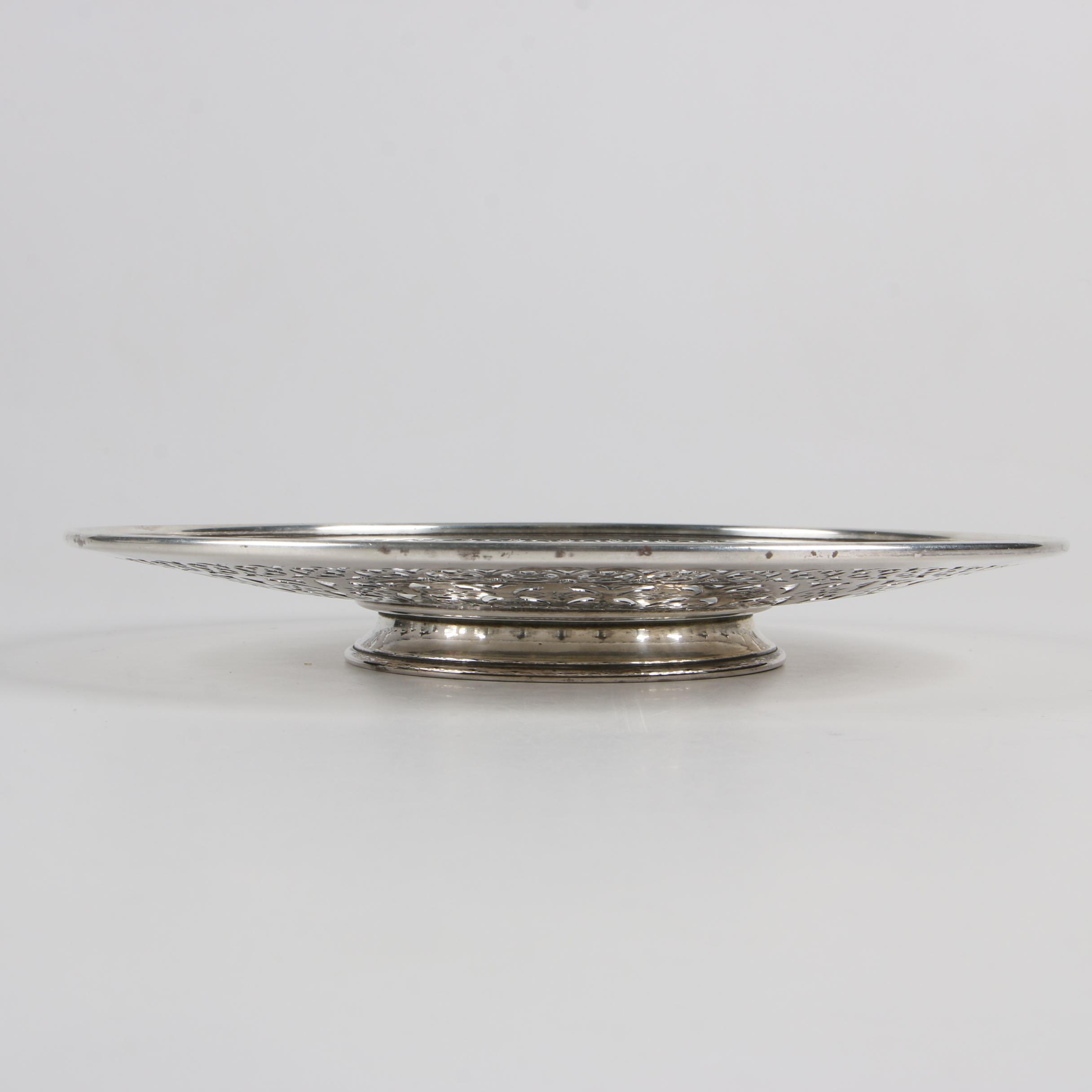 Meriden Britannia Co. Pierced Sterling Silver Bowl, 1895–1930s