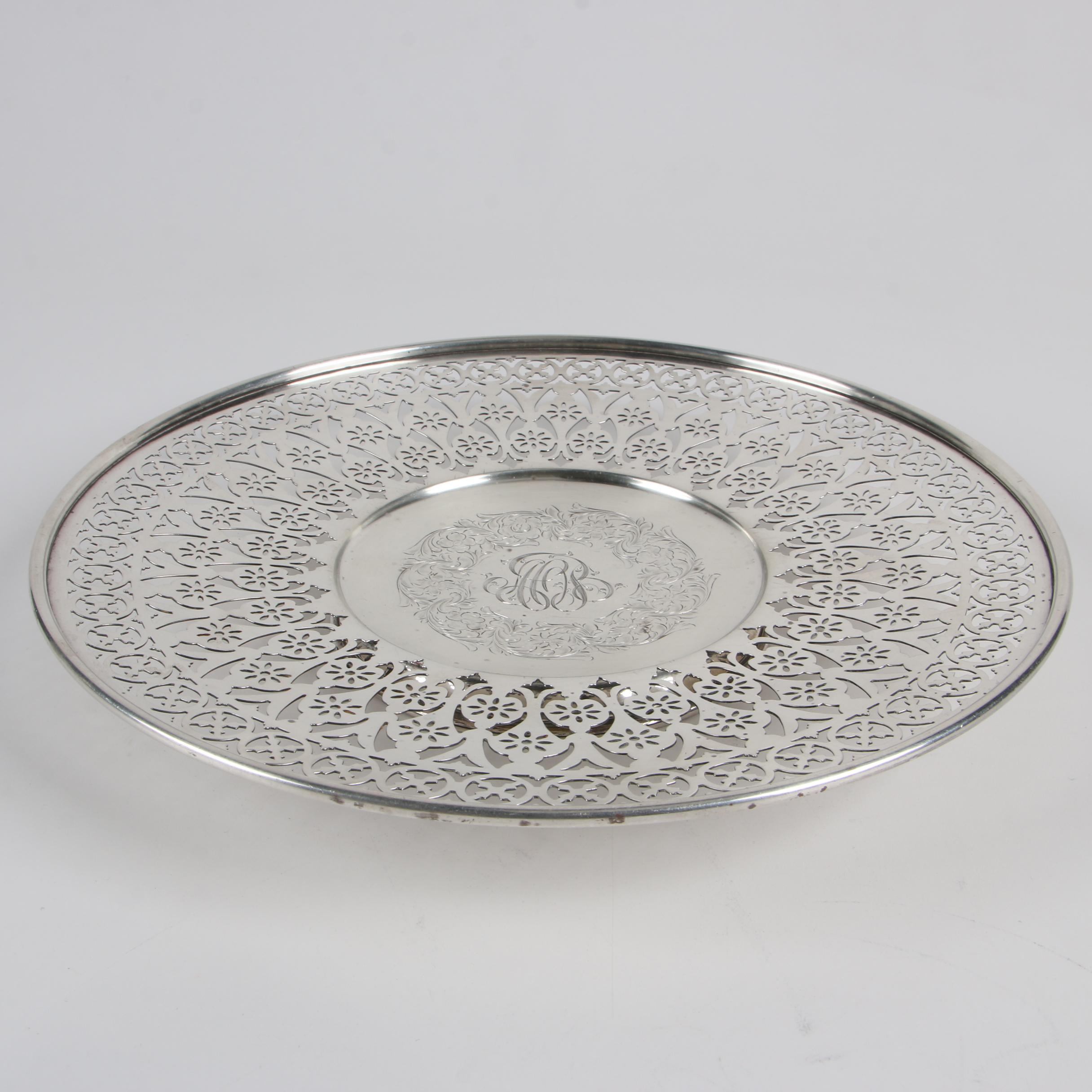 Meriden Britannia Co. Pierced Sterling Silver Bowl, 1895–1930s