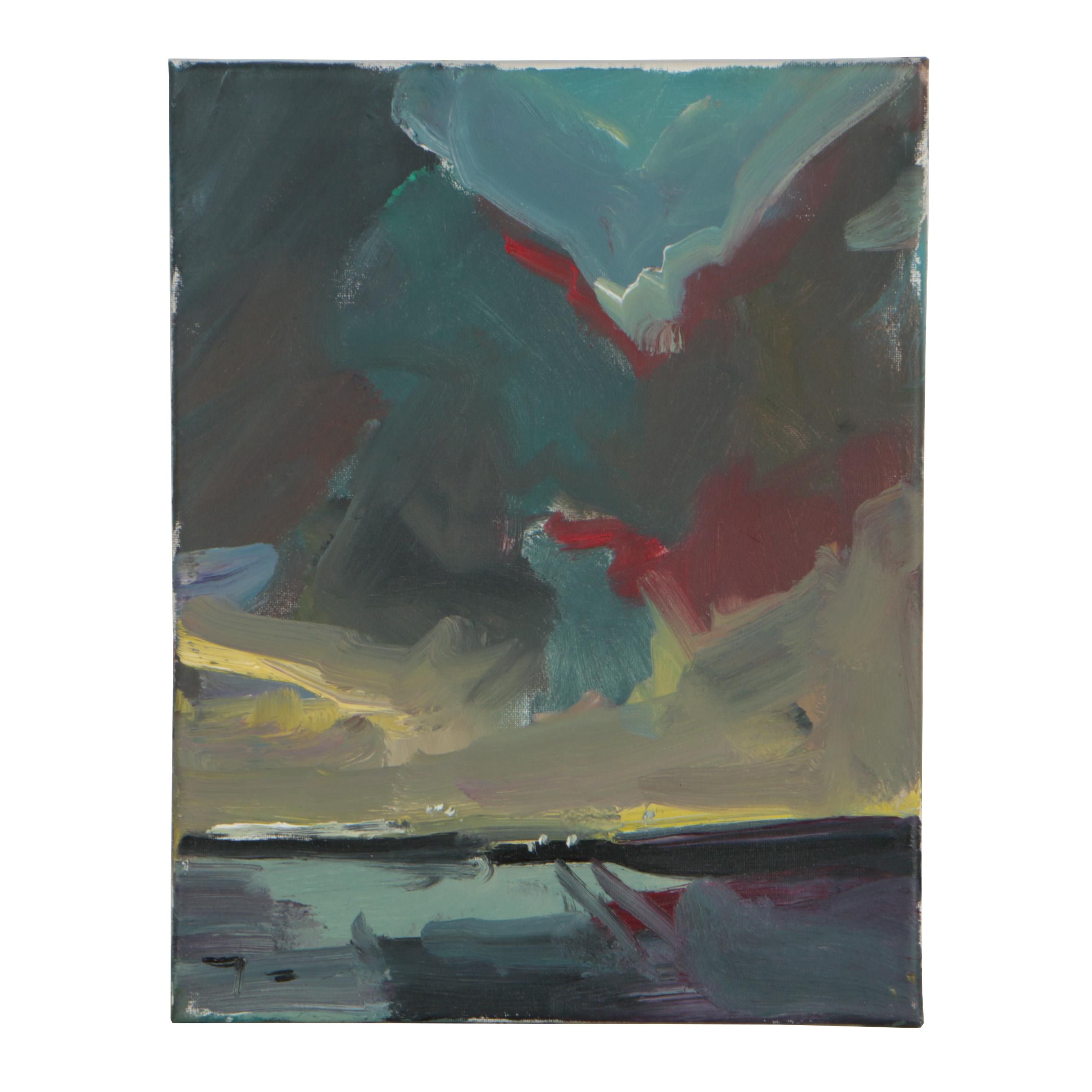 Jose Trujillo 2018 Abstract Oil Painting "The Storm"