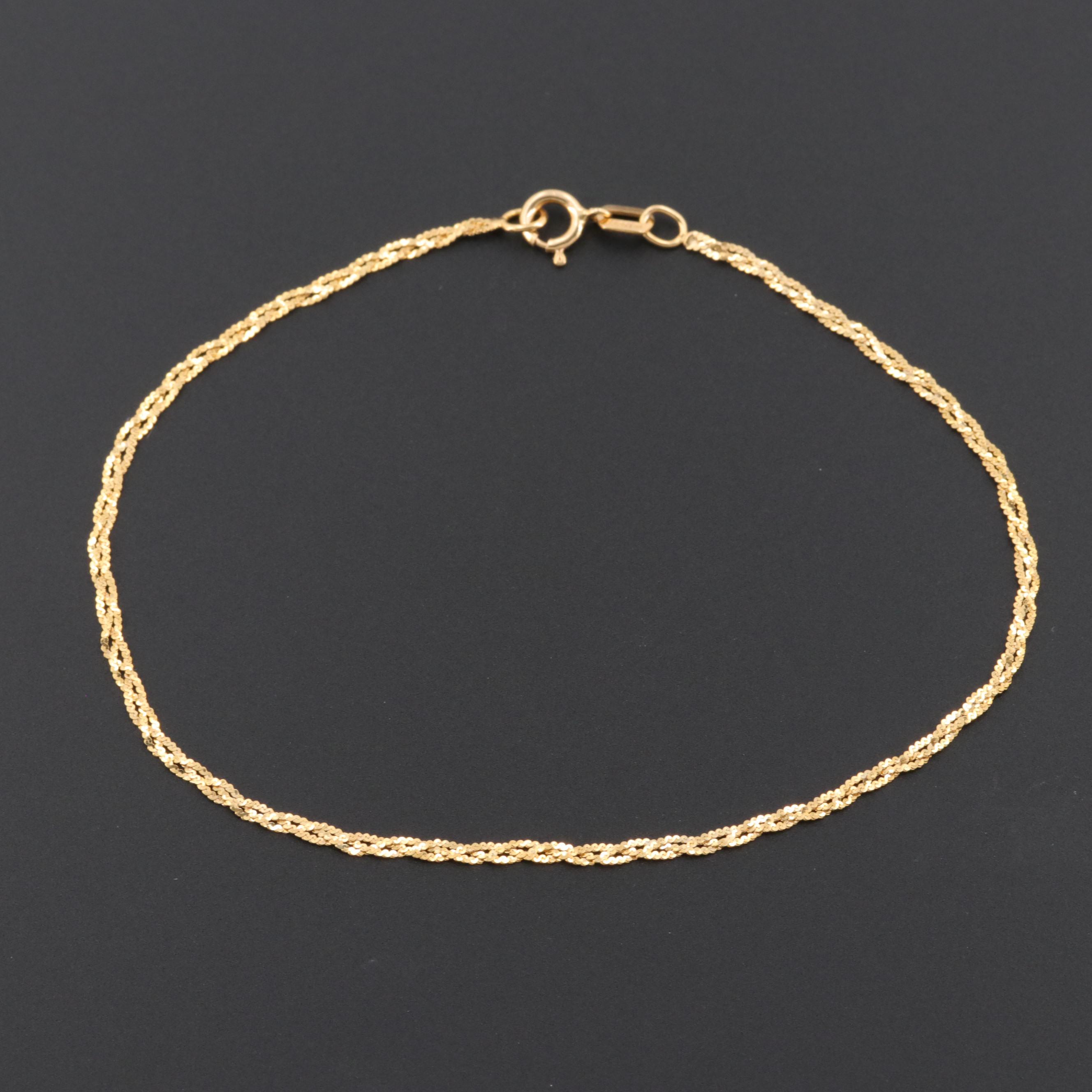 14K Yellow Gold Bracelets