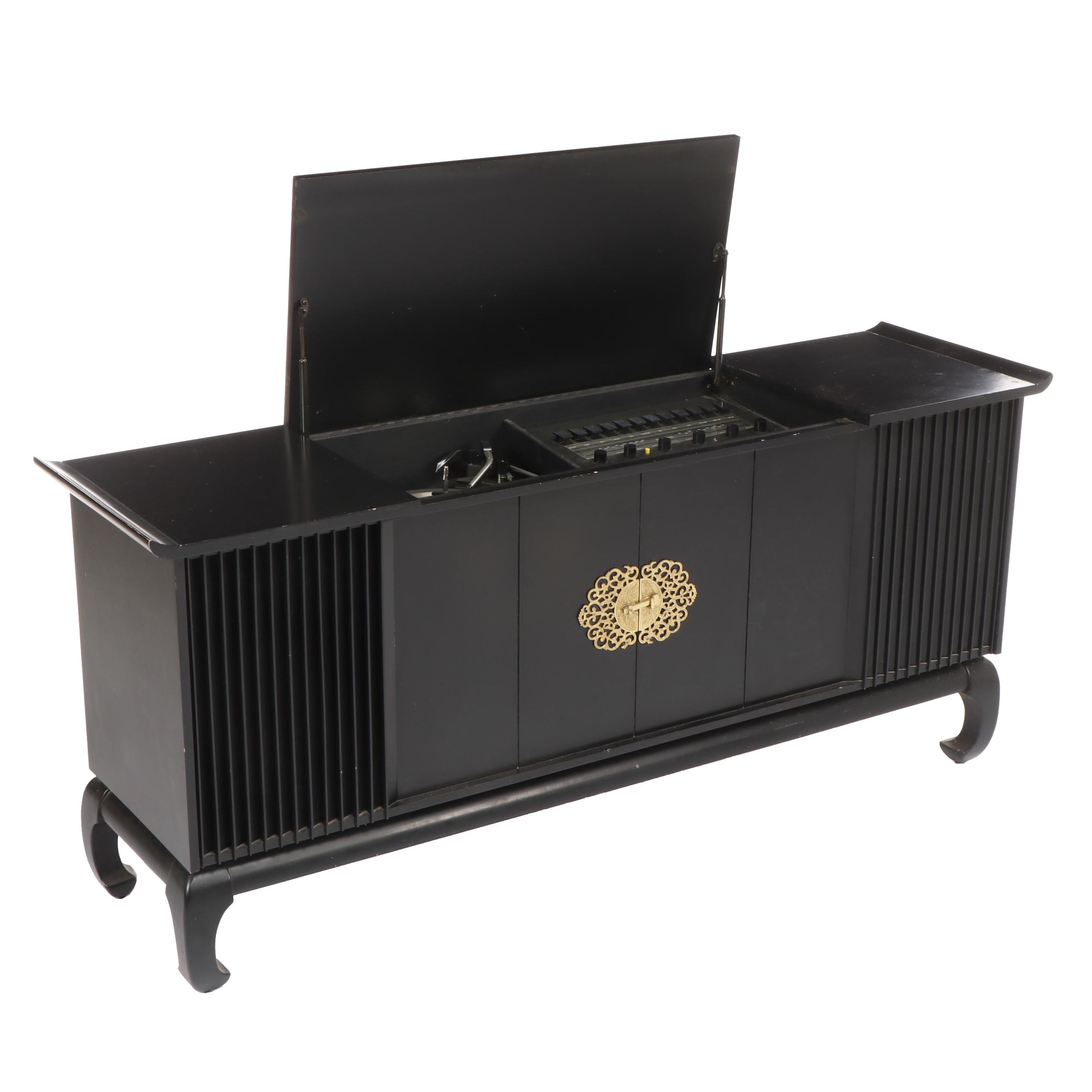 Clairtone "Mandarin" Mid Century Chinoiserie Style Record Console
